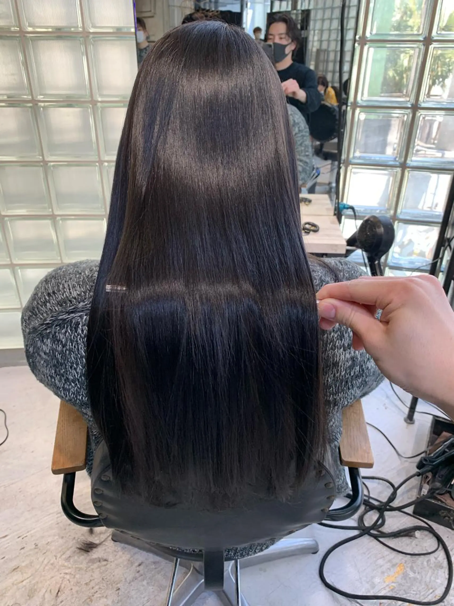 ロング 縮毛矯正 山田 蓮のヘアスタイル