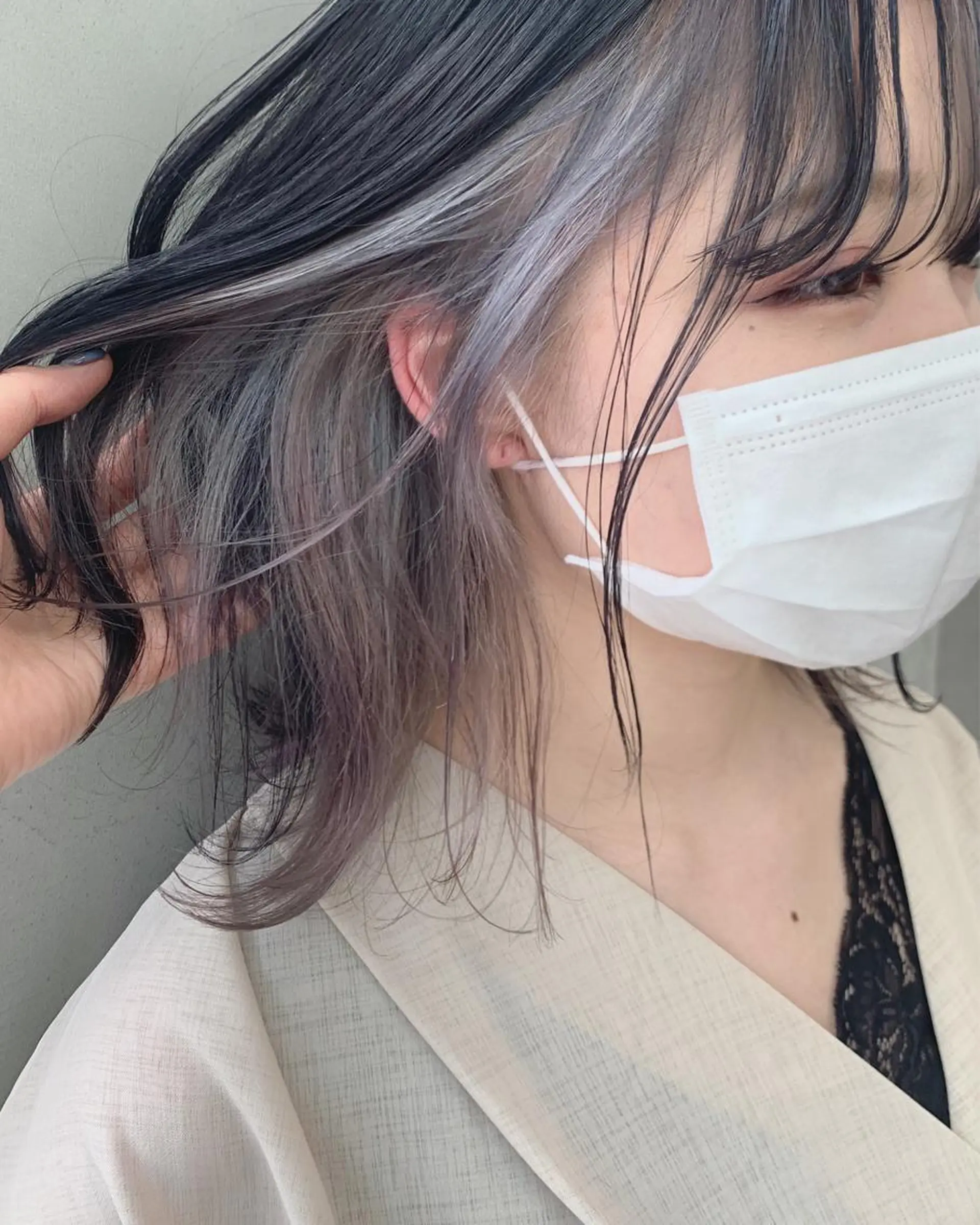 ミディアム カラー ブームボックス所属・🐝ハイトーンカラー hachi🐝のヘアスタイル