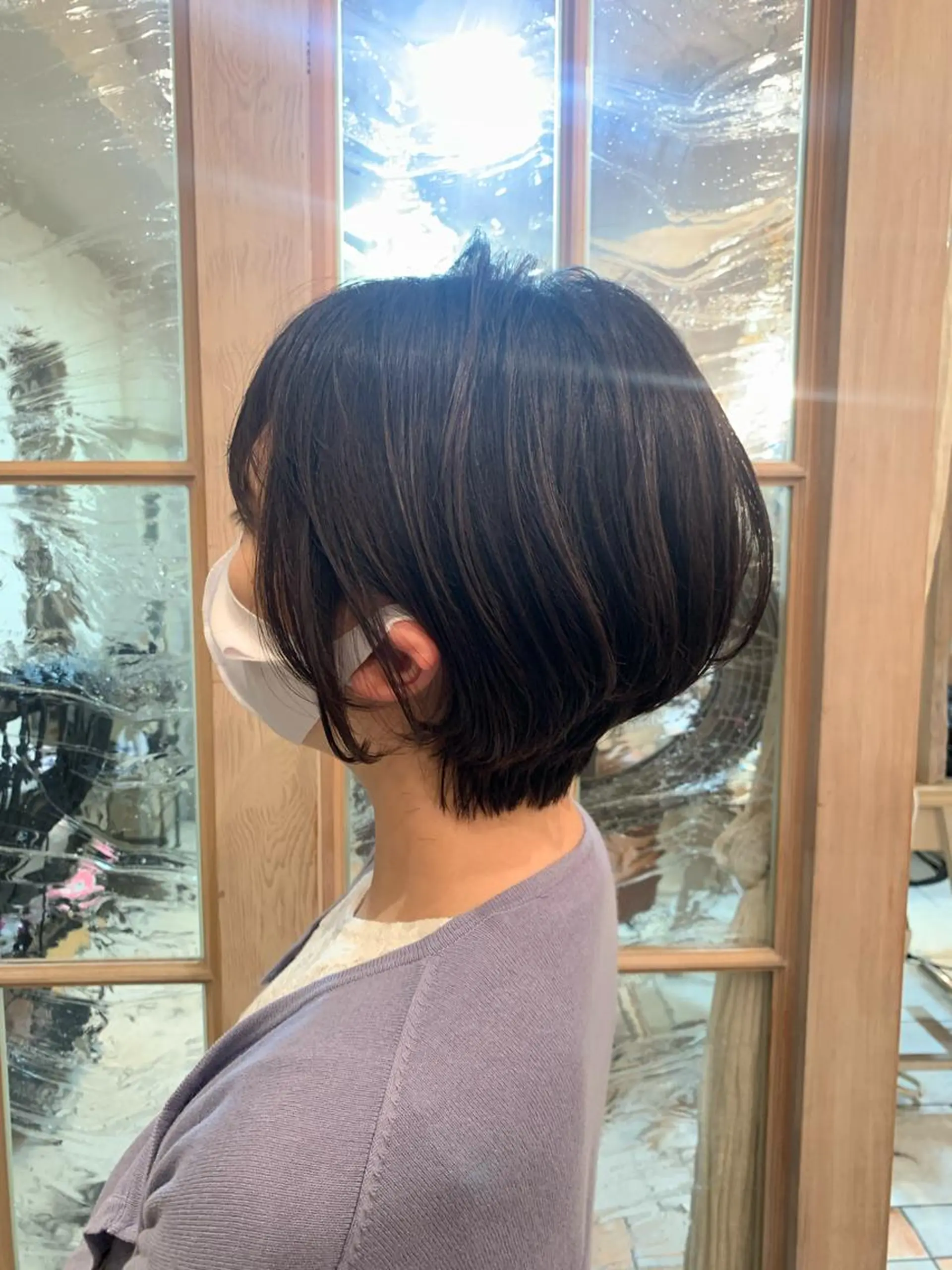 ショート 小顔カット エイミーバイアフロート所属・Kasuga Sayuriのヘアスタイル