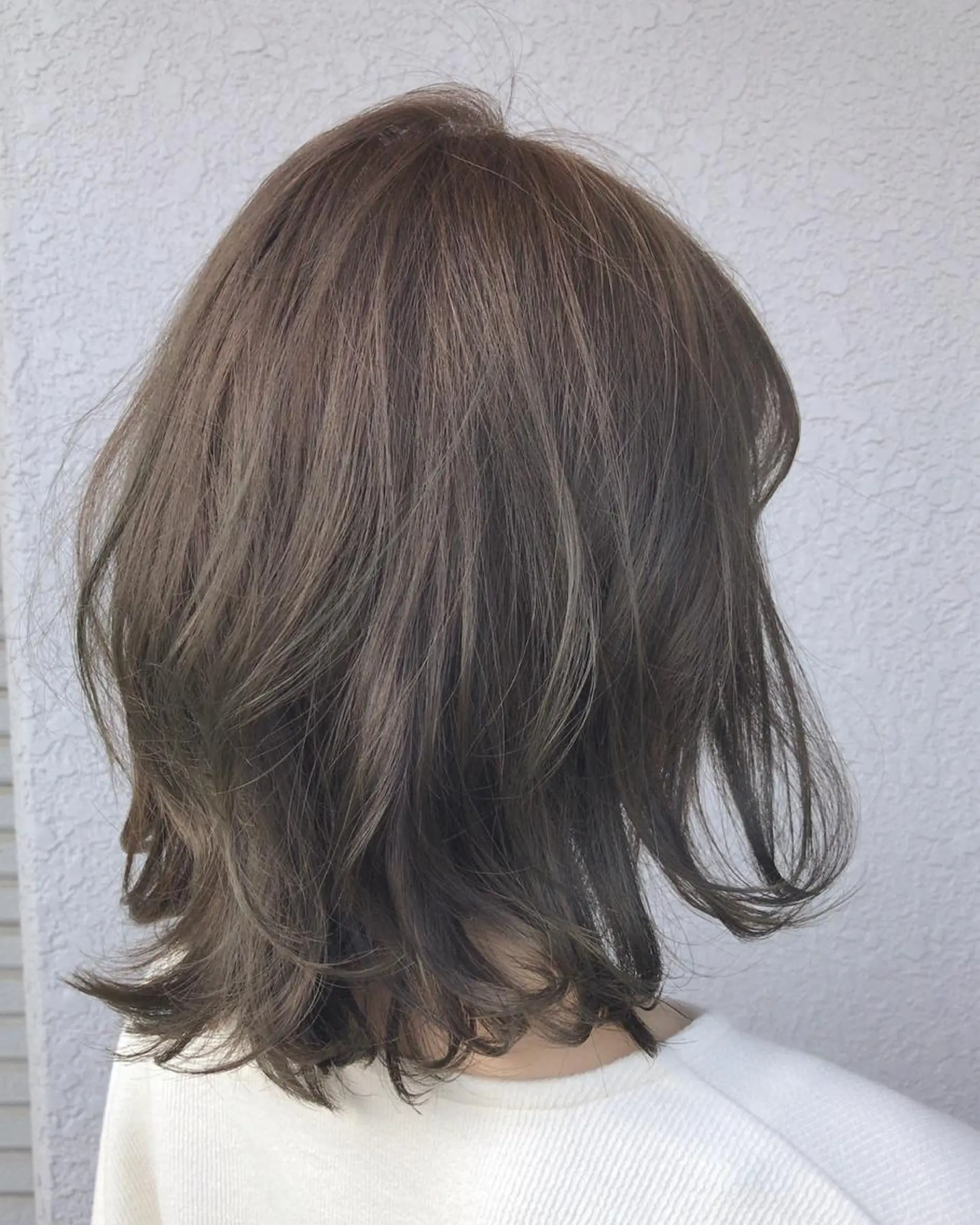 セミロング カラー レイヤーカット匠 イソザキノリユキのヘアスタイル