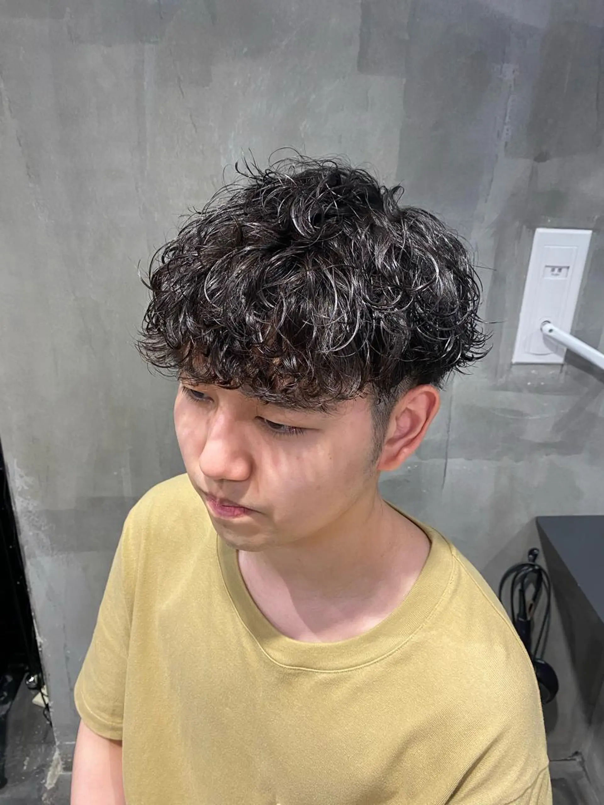 ショート パーマ メンズ Agu hair lore沼館店所属・八戸パーマ/メンズパ ーマ/シンゴ。のヘアスタイル