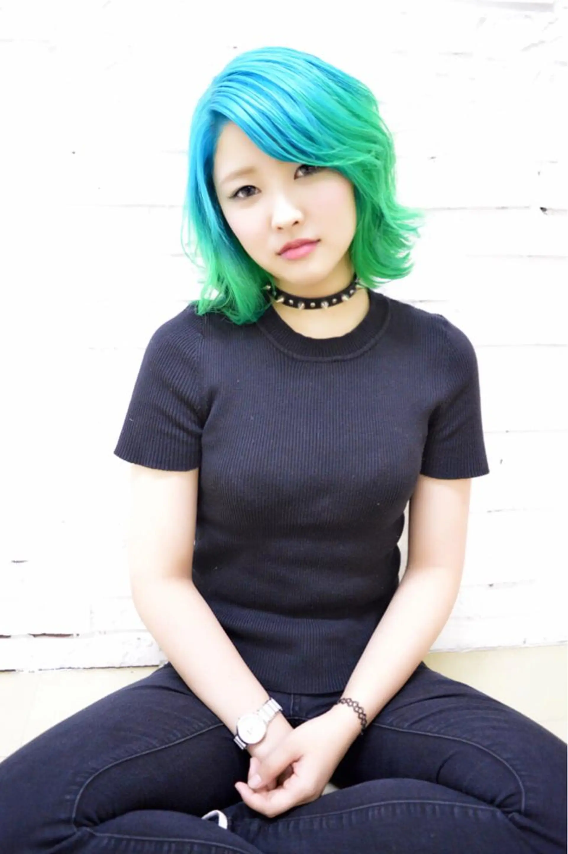 ミディアム カラー エクステリピート率 No.1 菊池　悠介のヘアスタイル