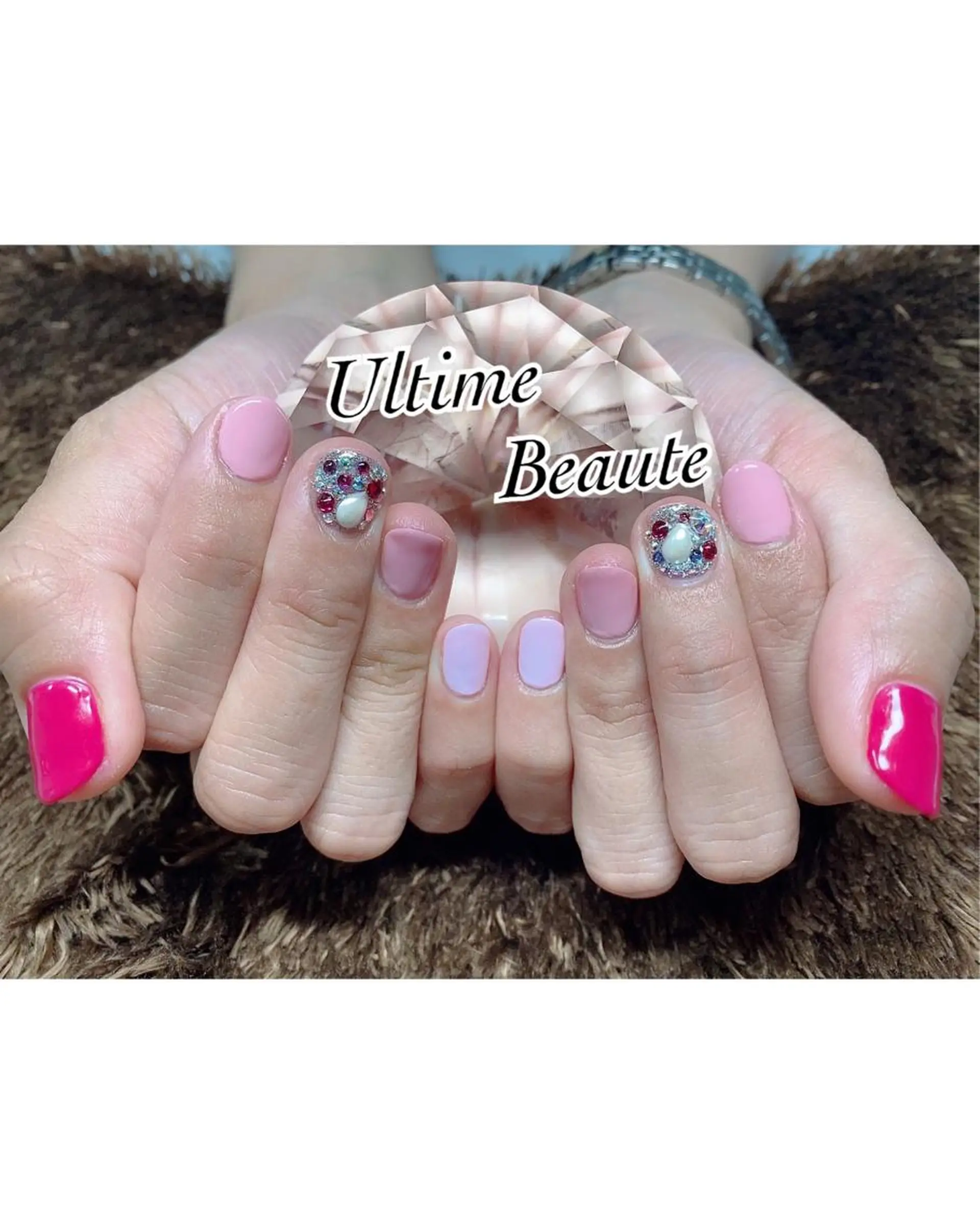 ネイル ピンク 石塚 亜矢加のネイルデザイン