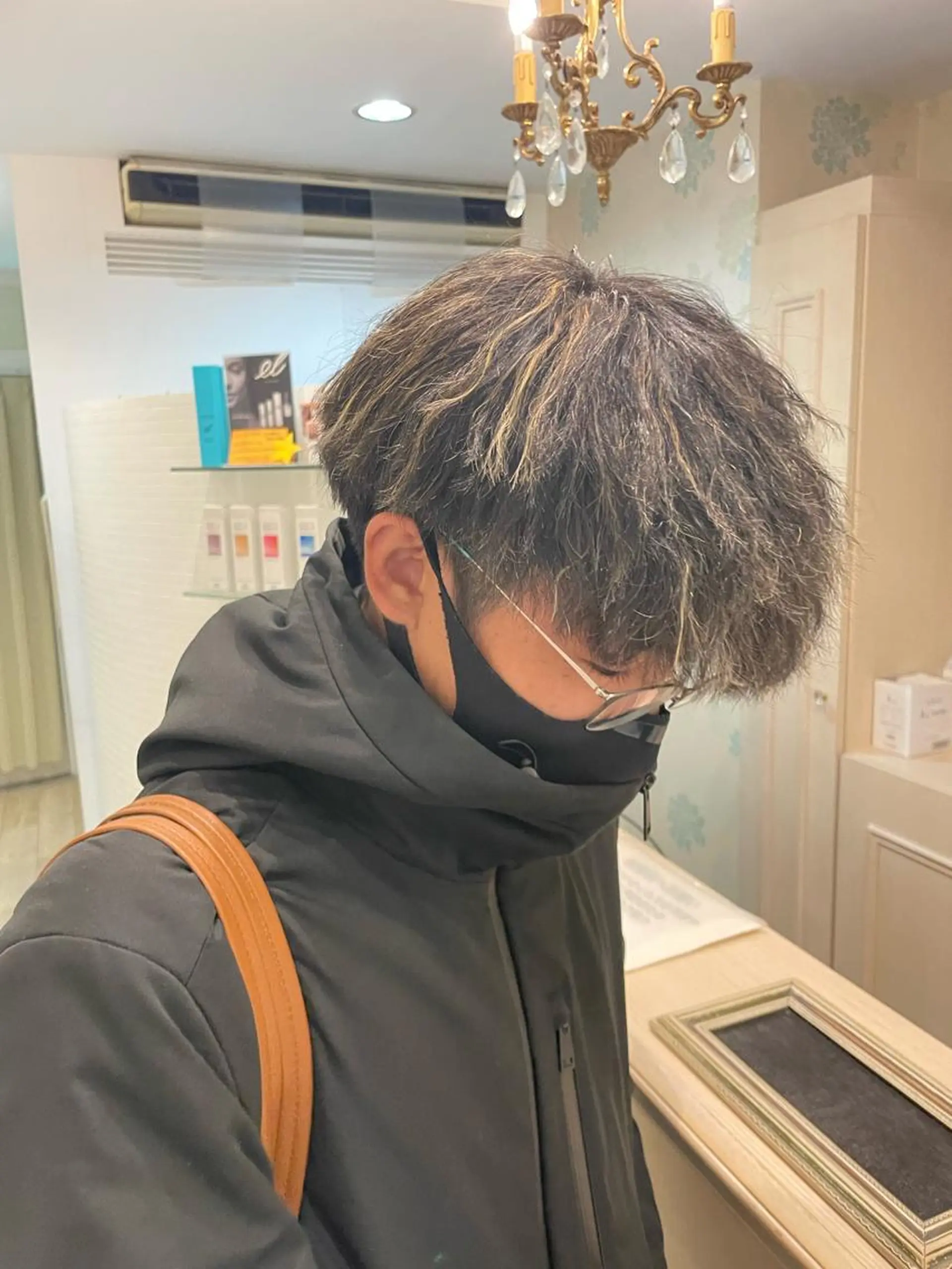 メンズ メンズハイライト マッシュ SOYON豊田市駅店所属・髪質改善/ 上村旺武のヘアスタイル