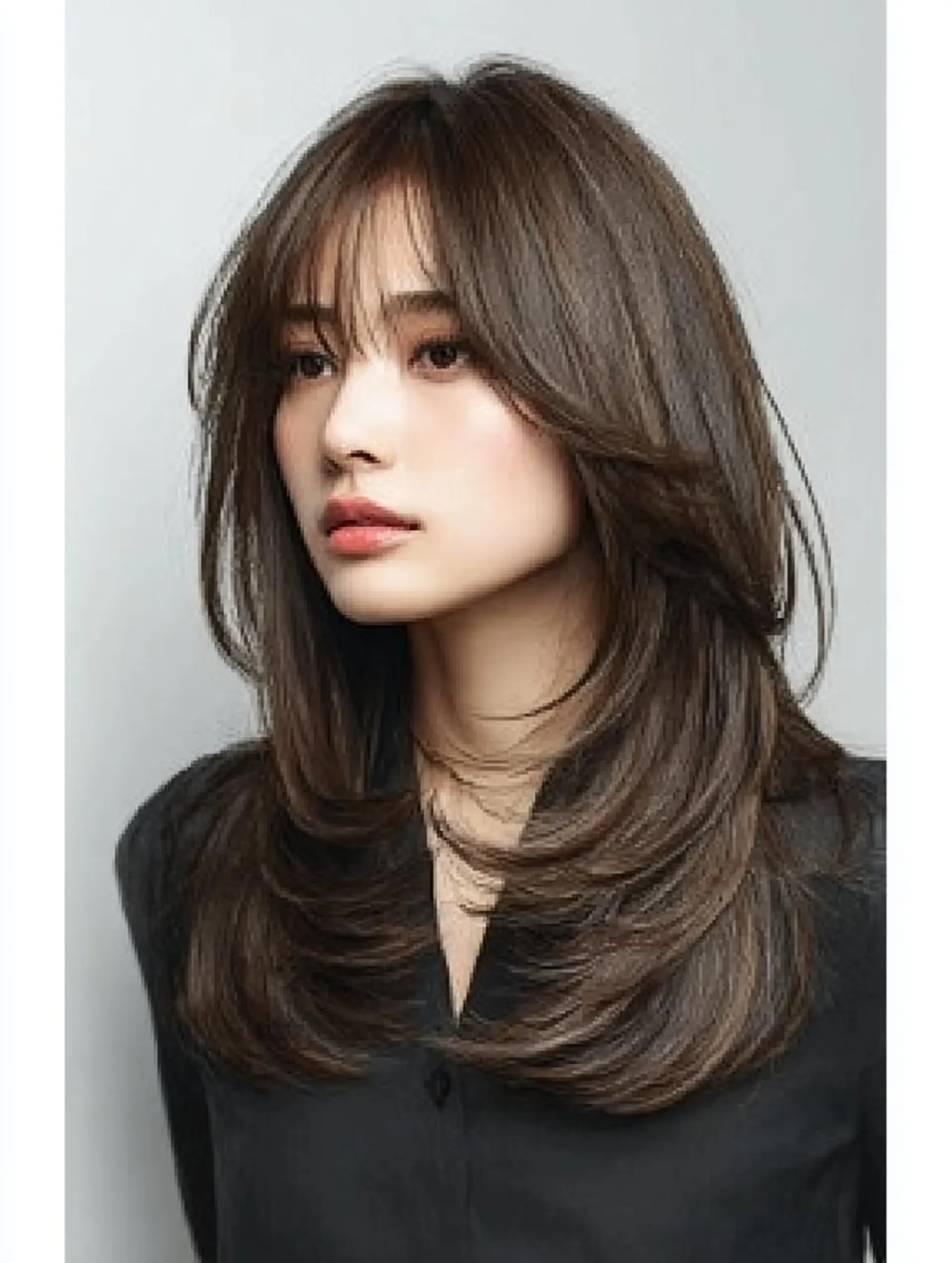 セミロング ハッシュカット 髪質改善 レイヤーカット 縮毛矯正 トリートメント カット ヘアカラー トリートメント 生艶髪＆レイヤー🔔 渋谷お薦めNo.1✨のヘアスタイル