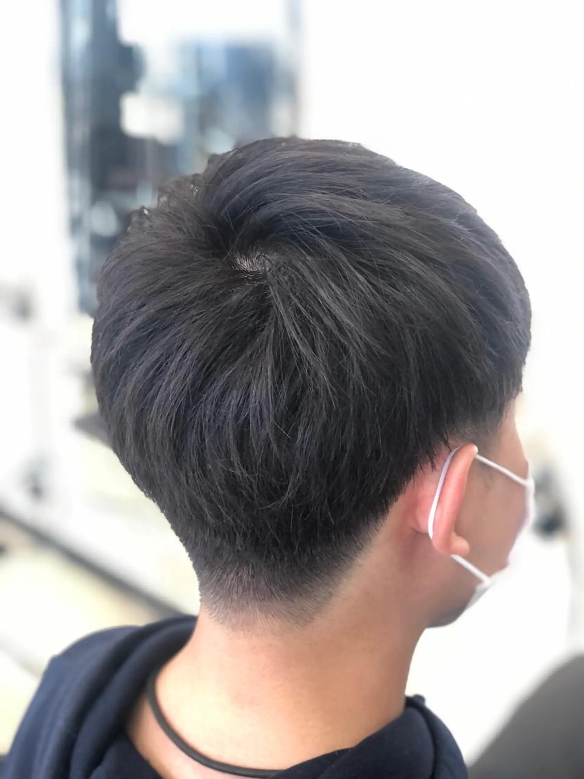 ショート カラー メンズ ダークグレー 嶌田 沙紀のヘアスタイル