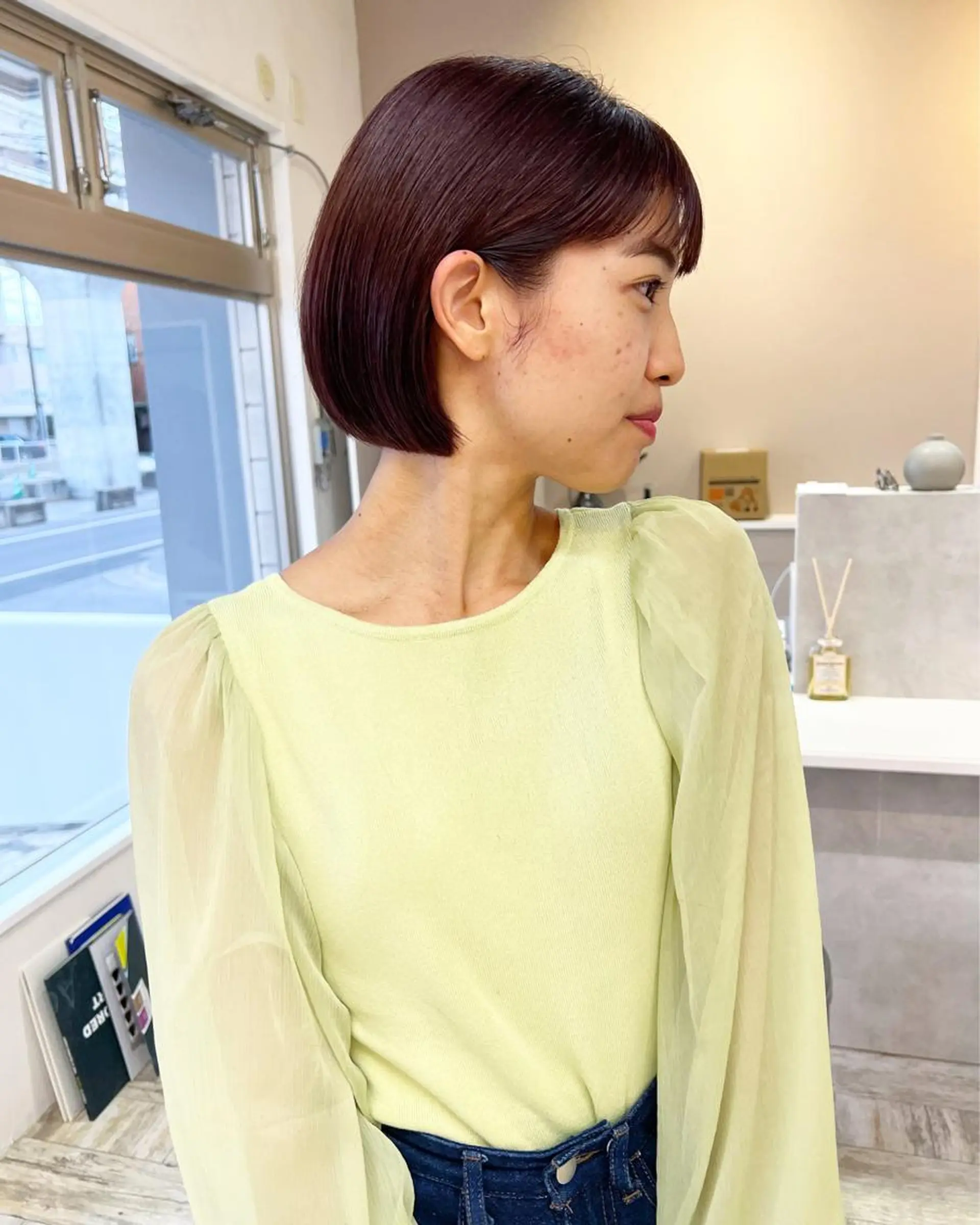 ショート カラー ボブ テトネ タカシのヘアスタイル