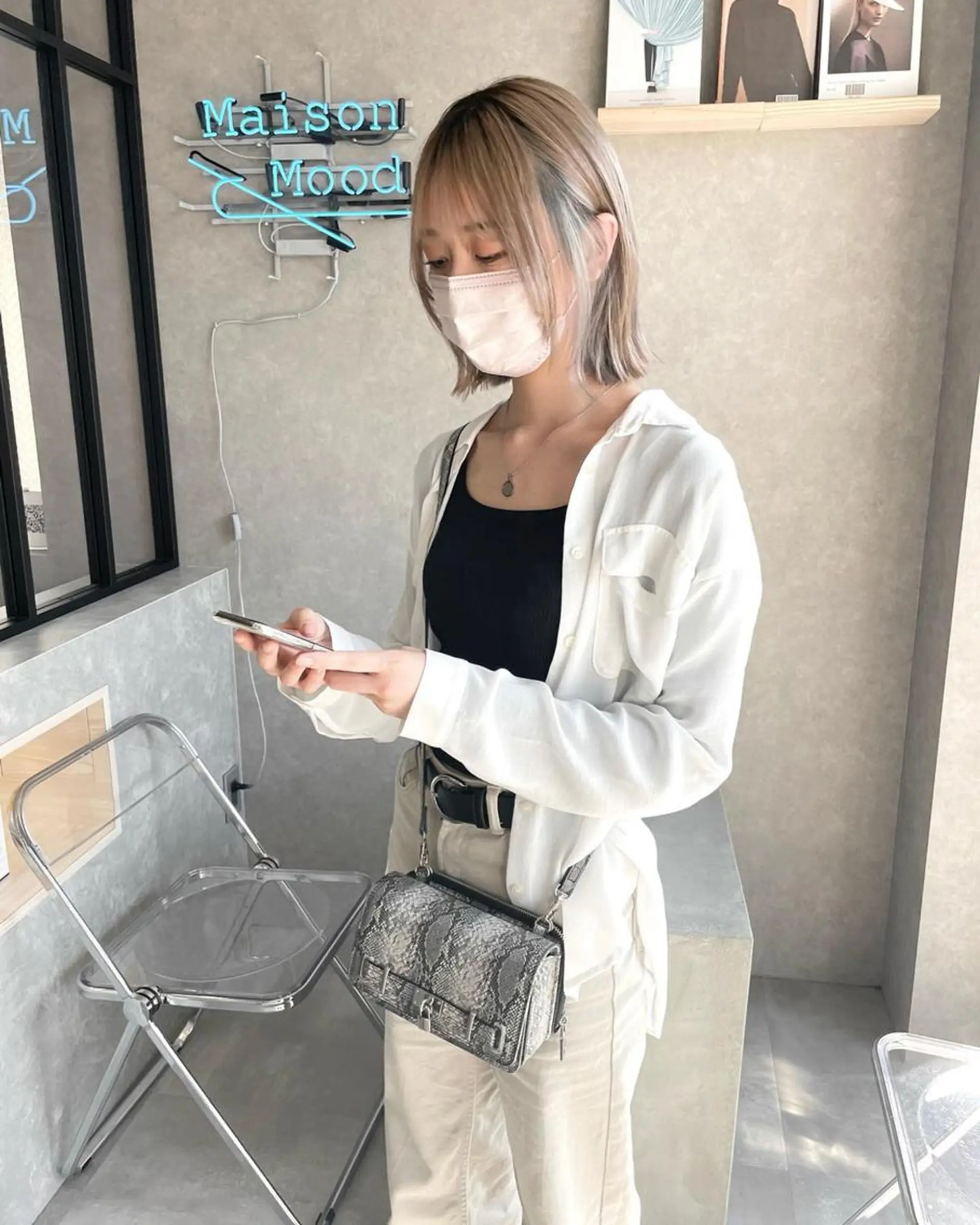 ショート 顔まわりレイヤー レイヤーカット ショートヘア 河原 亮のヘアスタイル