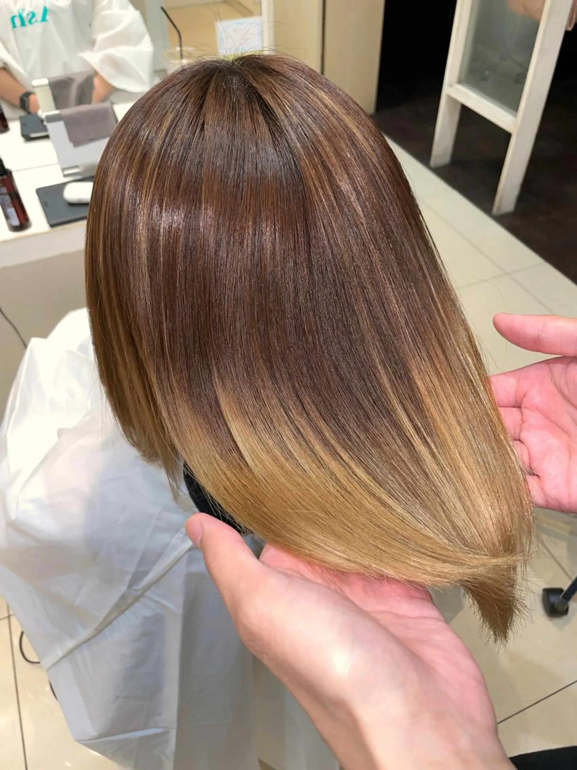 ミディアム 縮毛矯正 学割 悟 韓国風艶髪縮毛矯正のヘアスタイル