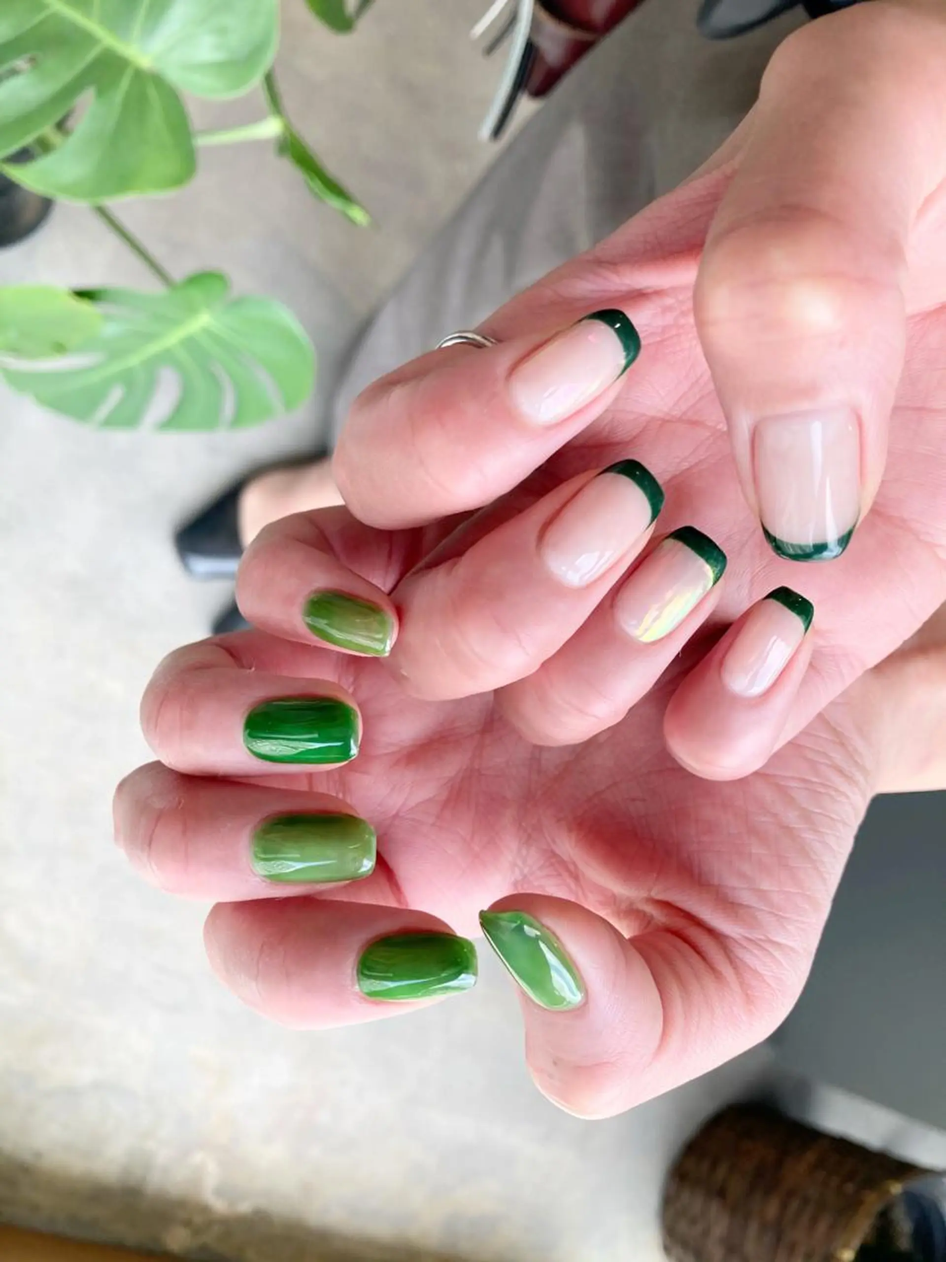 ネイル グリーン 春ネイル eni. by michのネイルデザイン