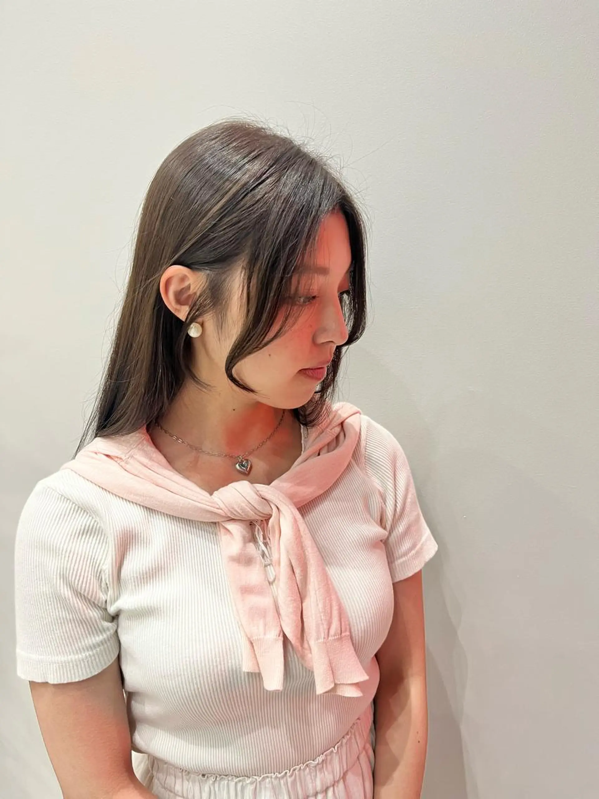 ロング カラー ヘアアレンジ 🥀暖色韓国ヘア💕 保科侑花のヘアスタイル