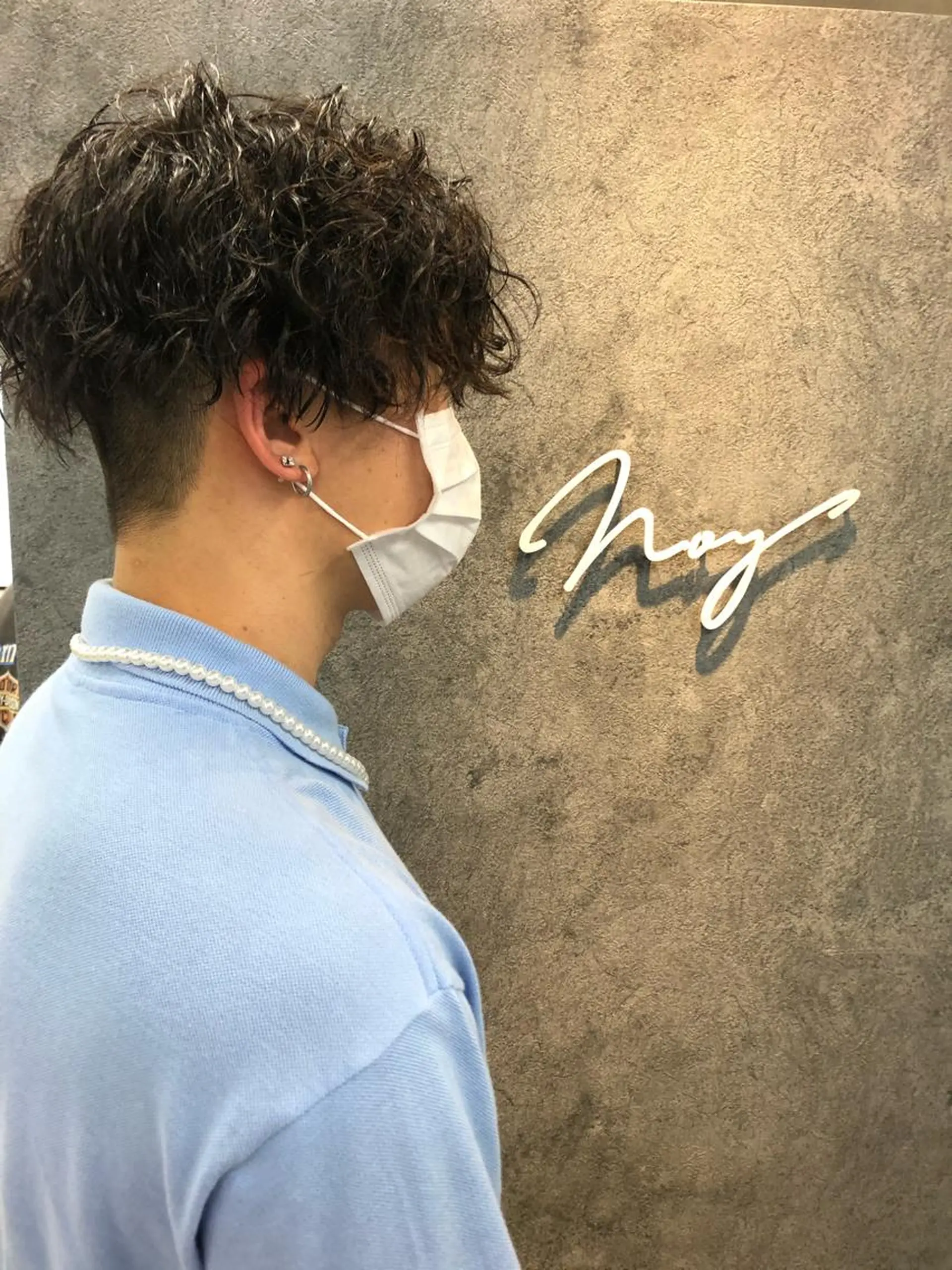 メンズ メンズパーマ カット パーマ トリートメント Noy所属・Noyヨシモト ヒロトのヘアスタイル