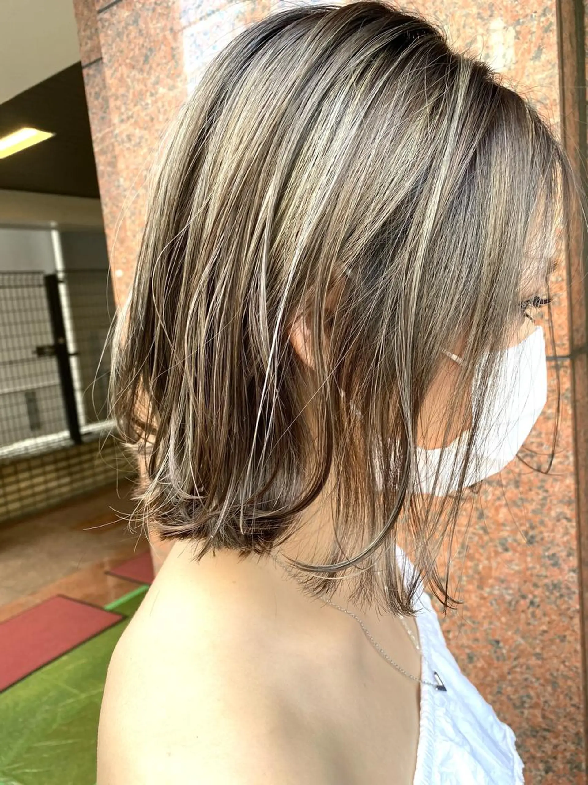 セミロング カラー ヘアアレンジ ハイライトカラー ハイライト カット ヘアカラー ヘアセット TOPSTYLIST 🇬🇧JIMMYのヘアスタイル