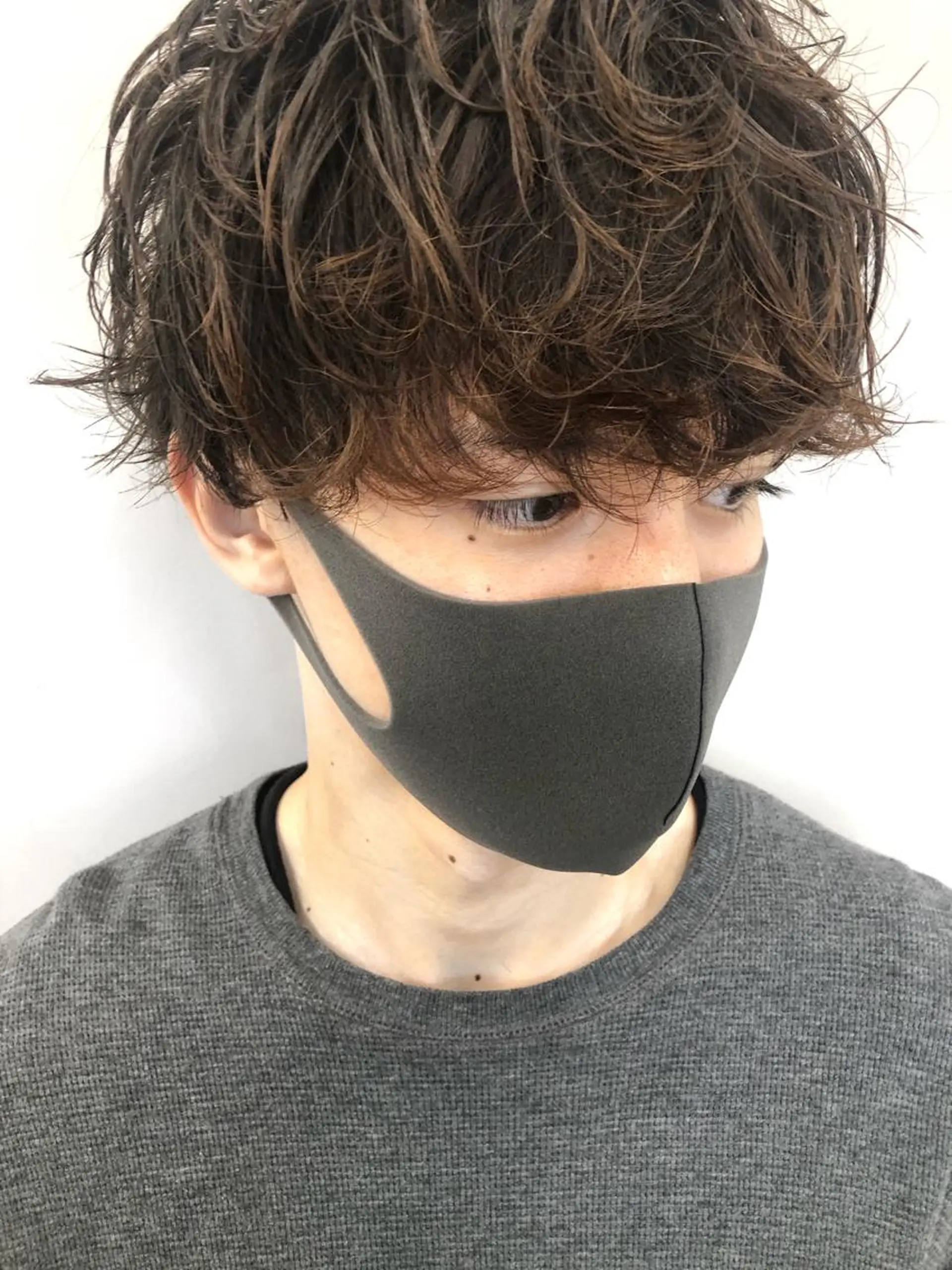 ショート パーマ メンズ マッシュ メンズパーマ カット 関 京磨のヘアスタイル