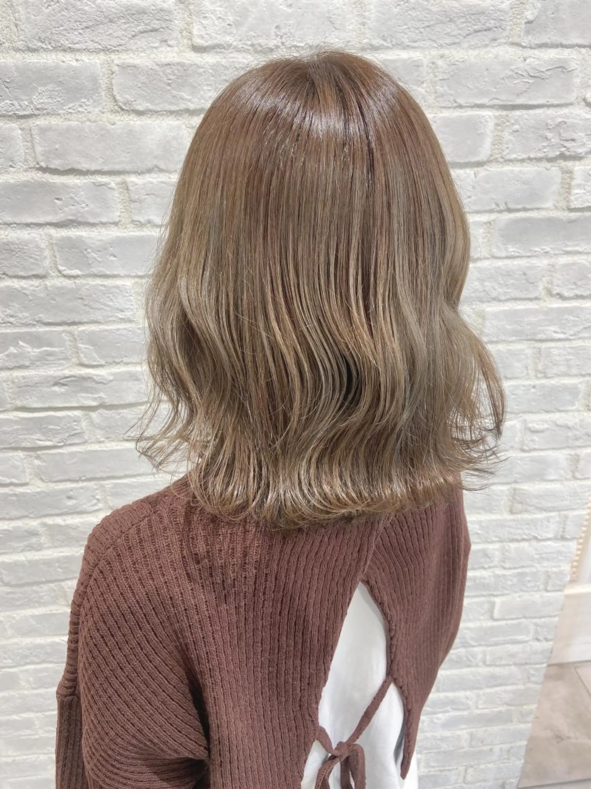 ミディアム カラー ベージュカラー 韓国/色気/レイヤー /avance天王寺のヘアスタイル