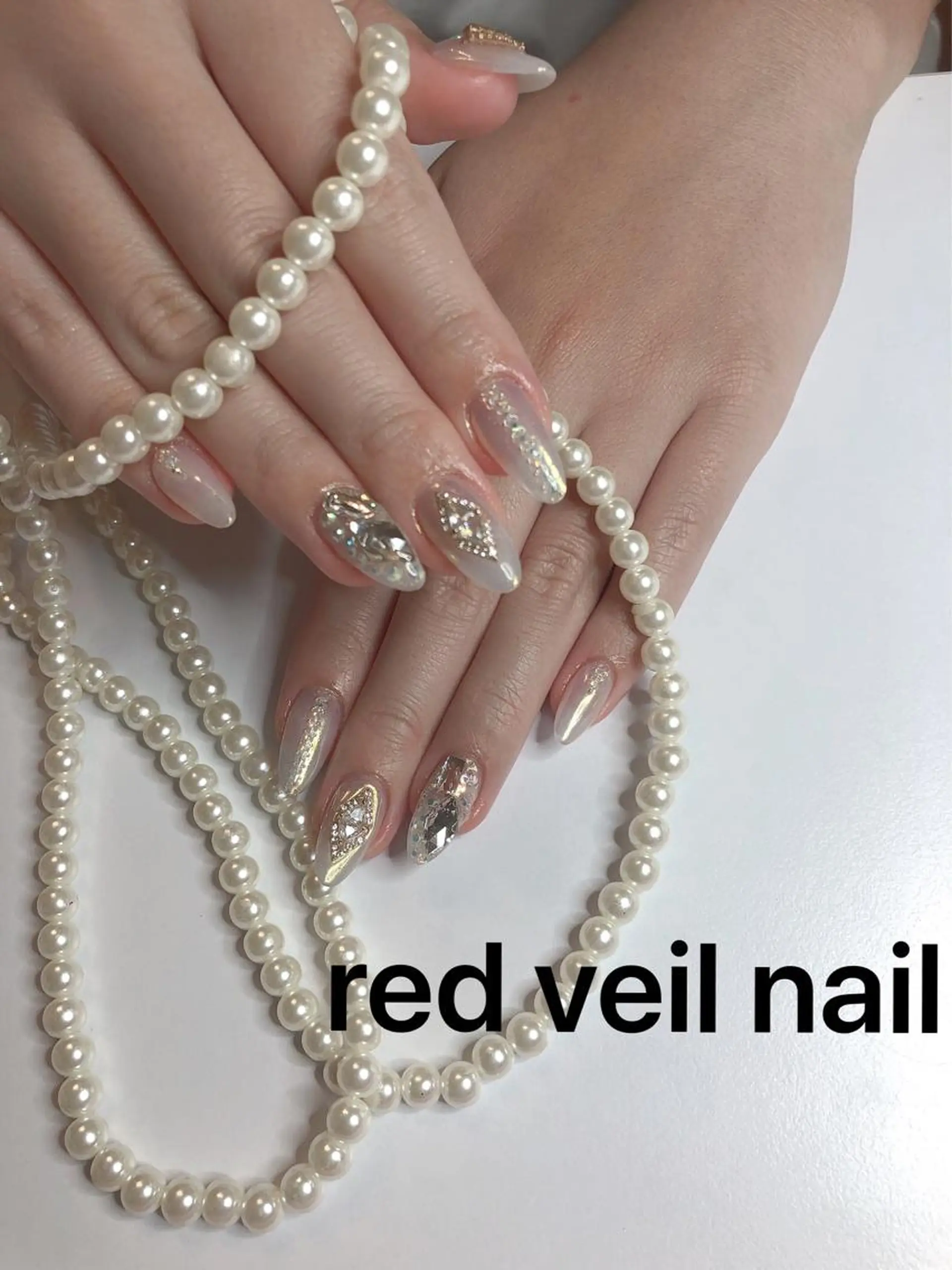 セミロング ネイル ハンドネイル 長さ出し専門 nynaのネイルデザイン