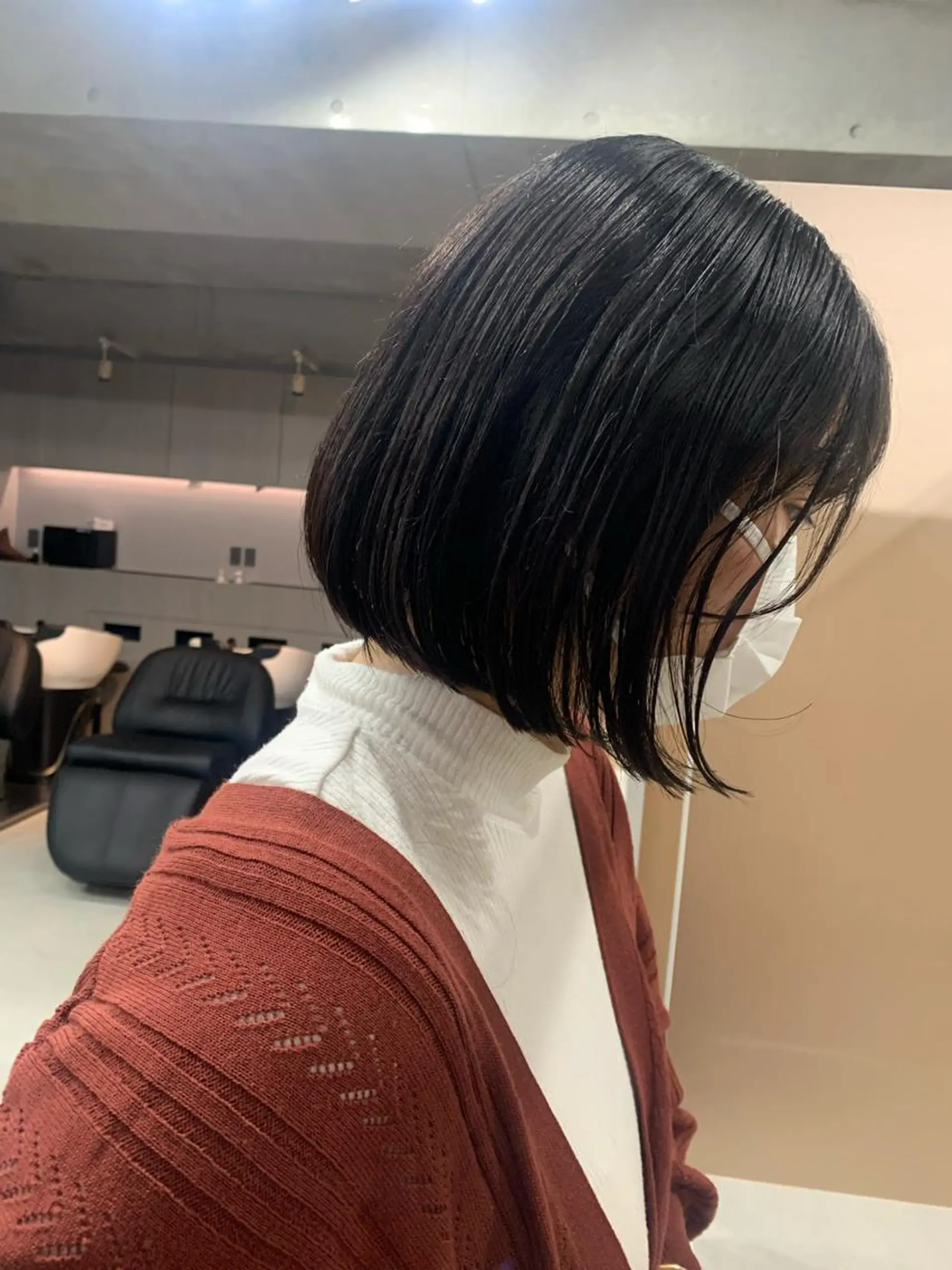 ショート カラー ボブパーマコテ巻き風 パーマNo1深江秀平のヘアスタイル