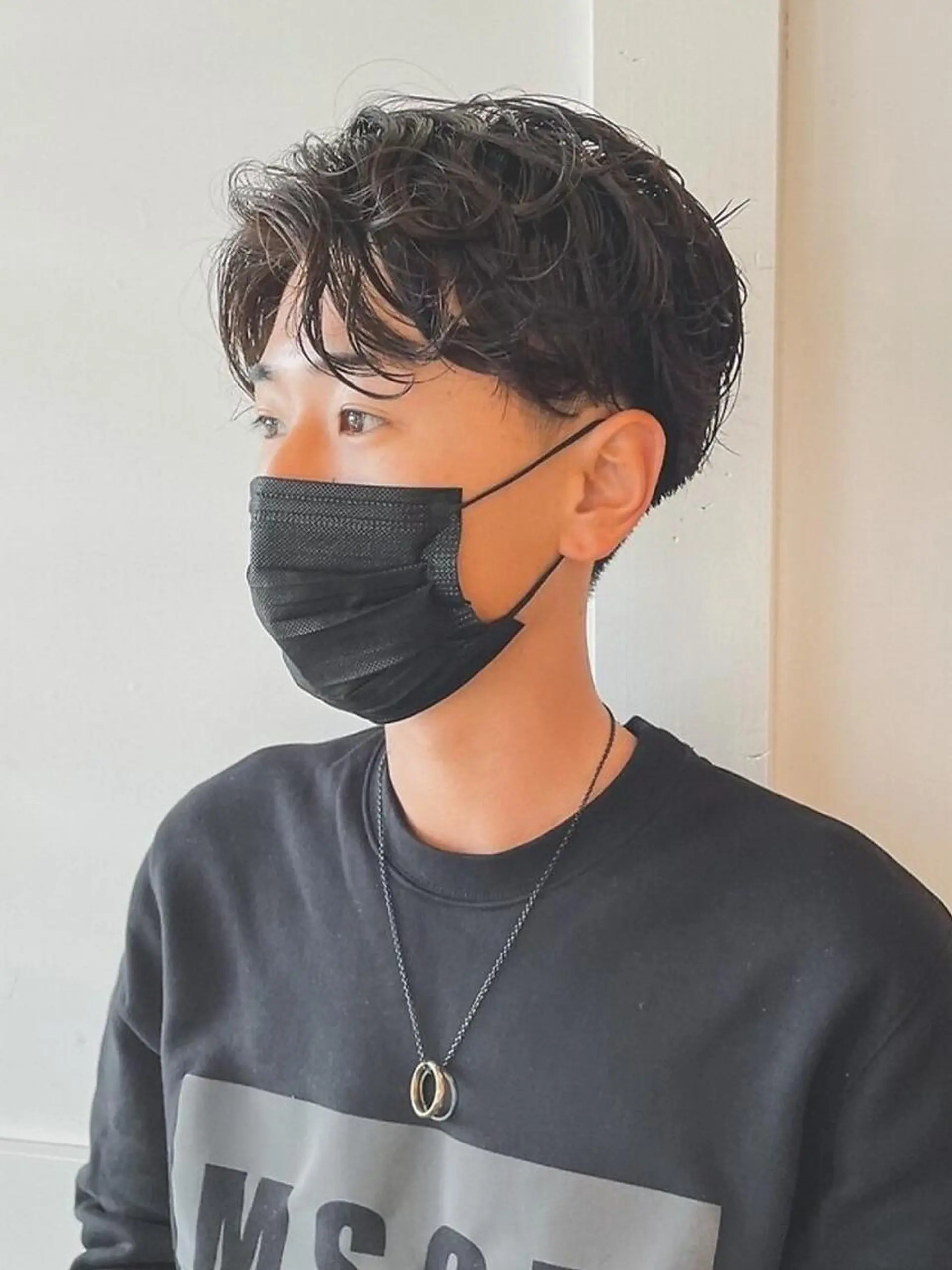 メンズ カット パーマ 原畑 貴志のヘアスタイル