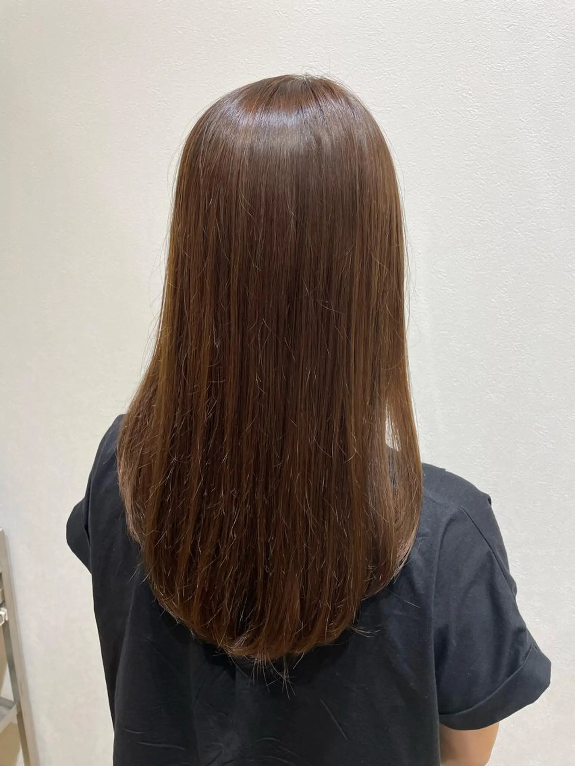 ロング カラー ブラウンカラー ナチュラルブラウン キルンサンピアン所属・ナチュラルカラー 児玉優香のヘアスタイル