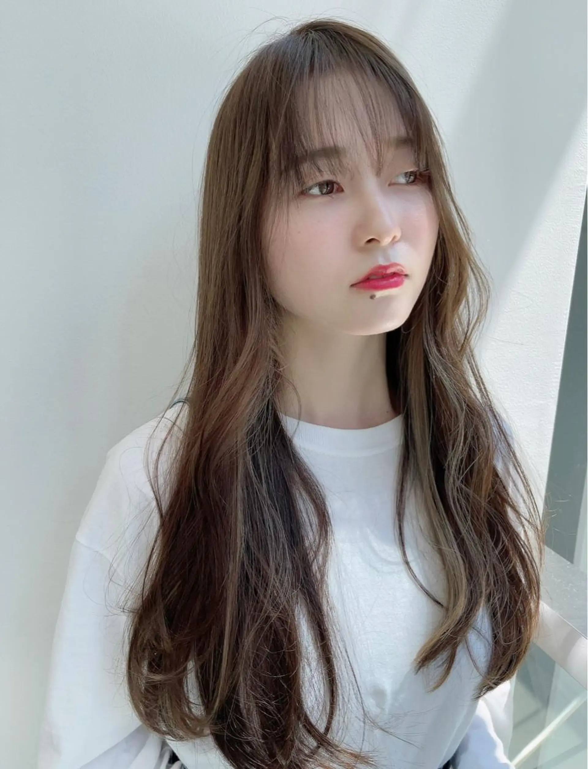 ロング カット ヘアカラー トリートメント レイヤー/韓国 ❤️髪質改善 芹奈のヘアスタイル