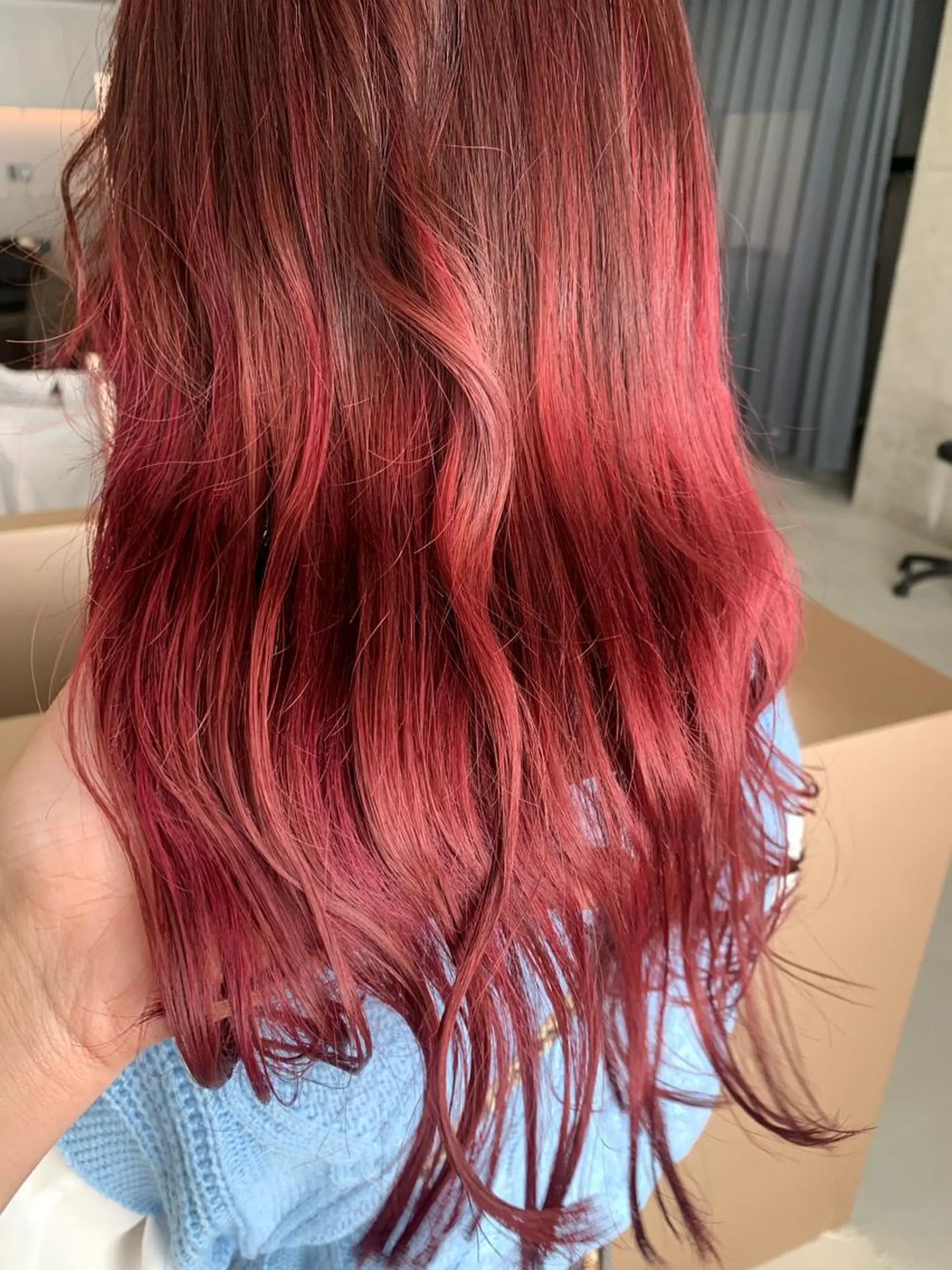 ロング カラー ボブパーマコテ巻き風 パーマNo1深江秀平のヘアスタイル