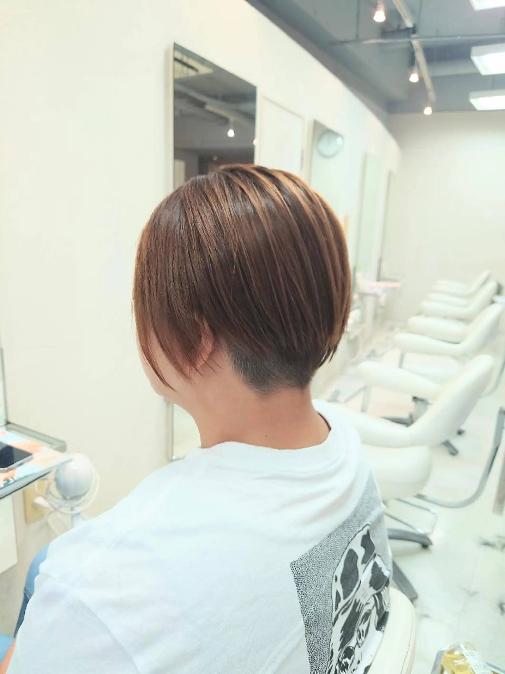 ショート ショートヘア カット 縮毛矯正 nagane sayakaのヘアスタイル