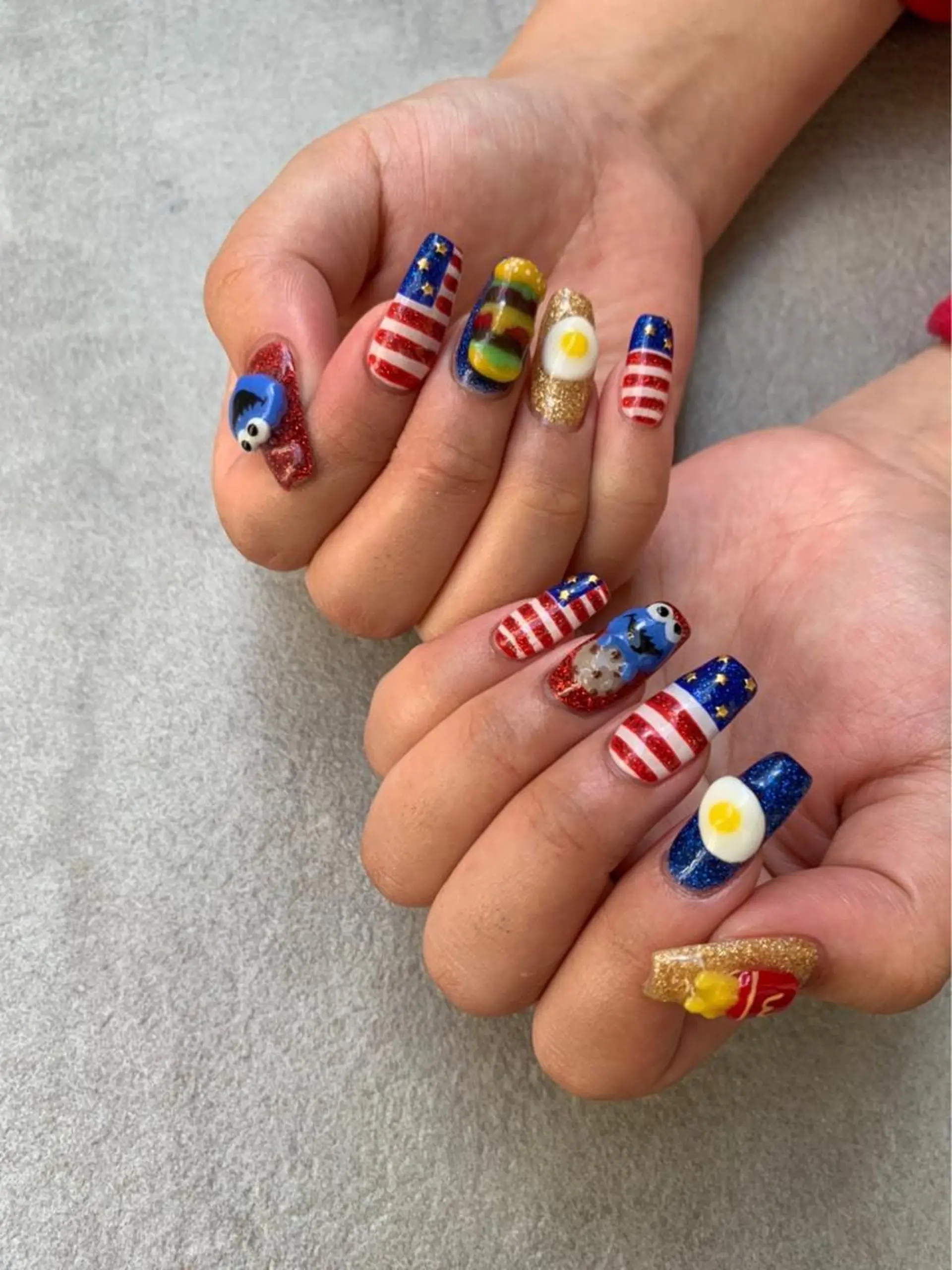 ネイル 【やり放題専門店】 スカルプ＆長さ出しのネイルデザイン