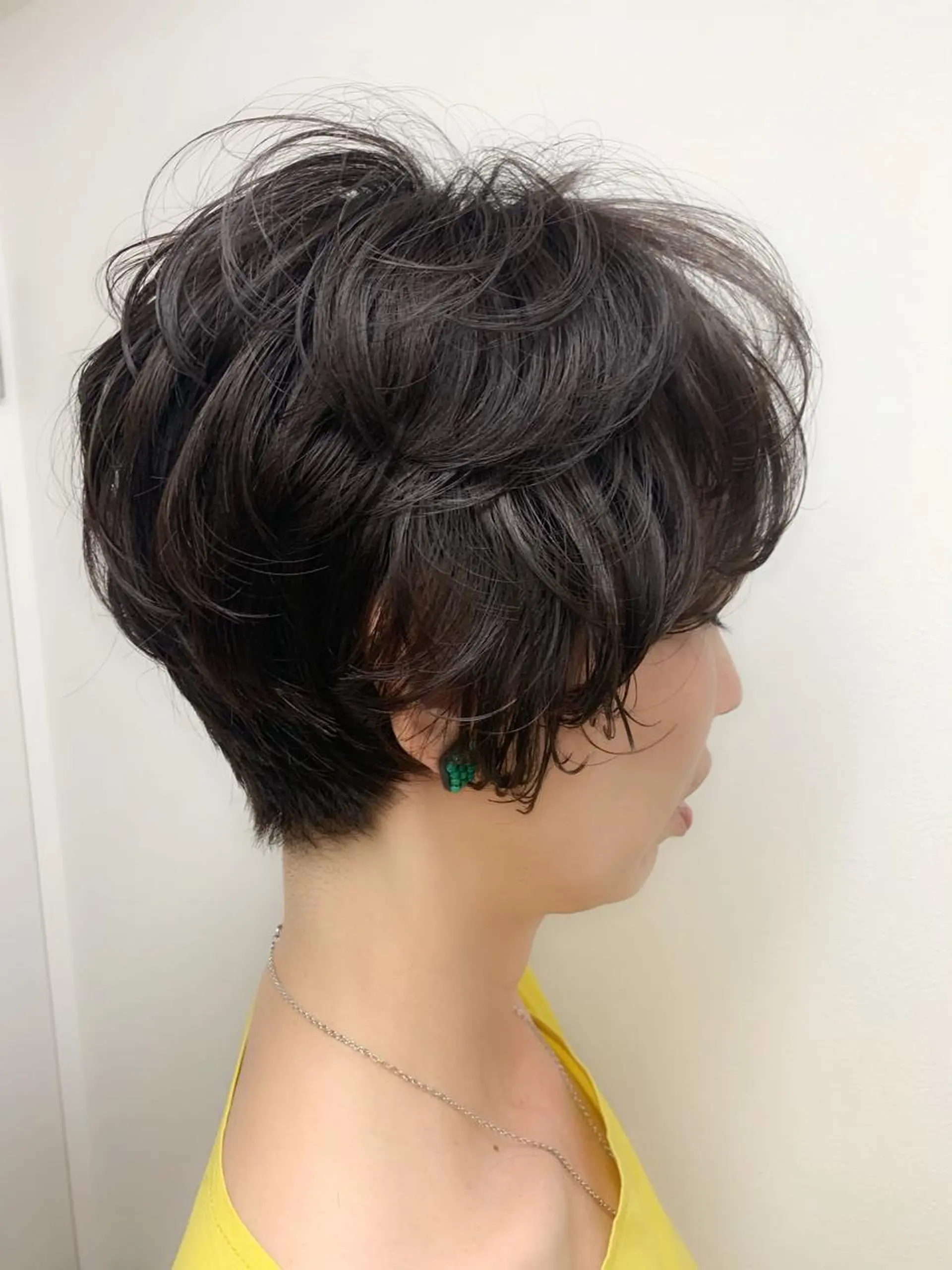 ショート カラー パーマ ショートヘア トップスタイリスト 💙藤原 純のヘアスタイル