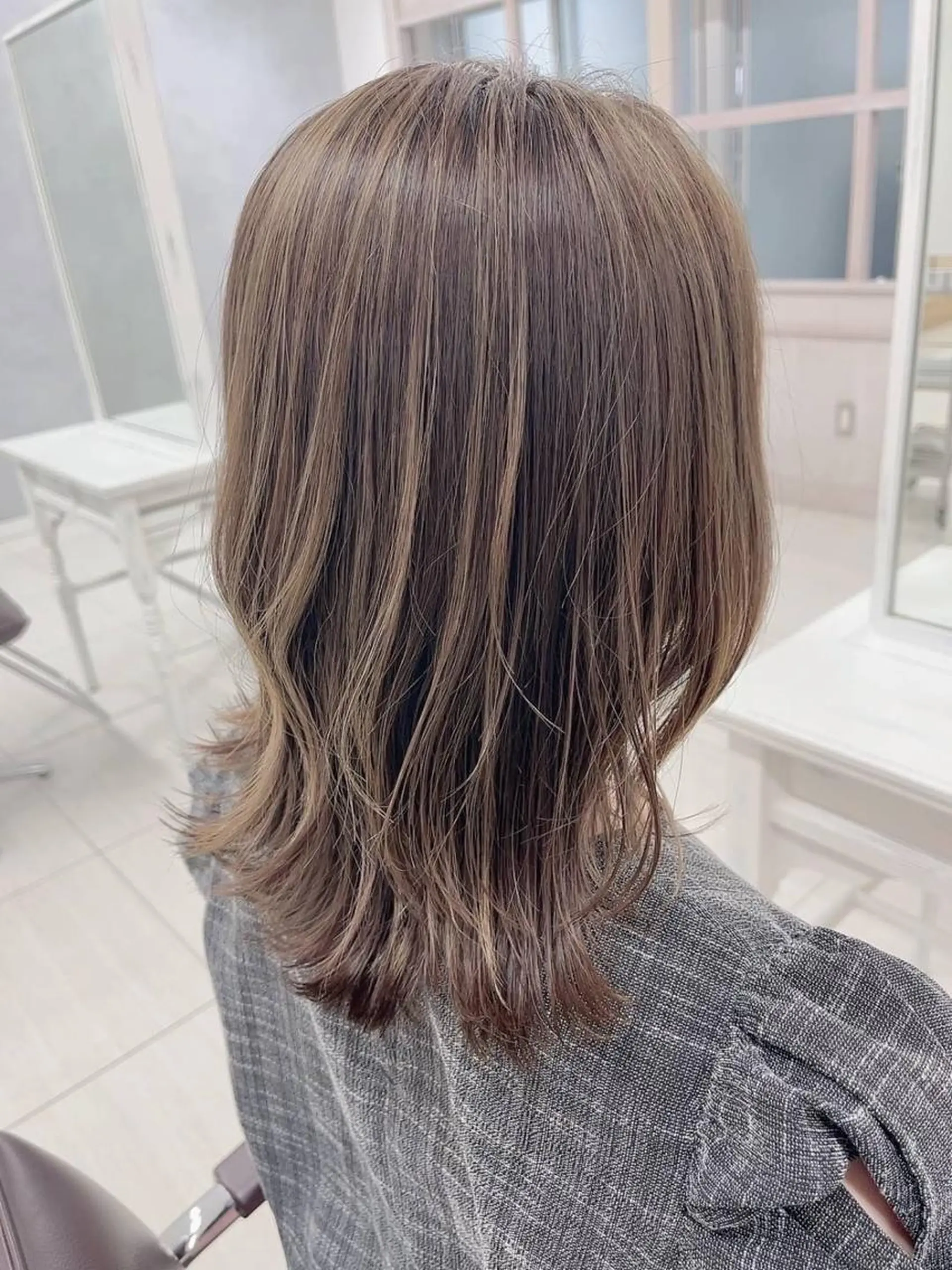 カラー hairsalon de Forever vida所属・切りっぱなしボブ/ 縮毛矯正のヘアスタイル