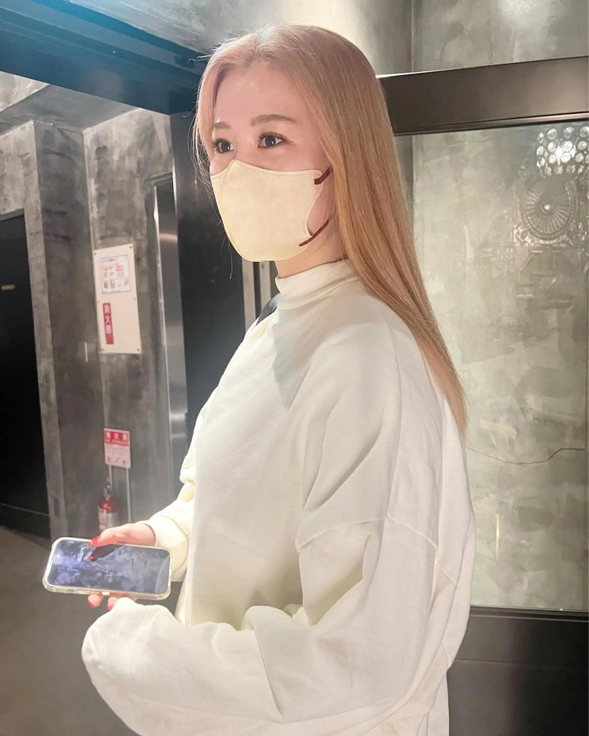 ロング カラー カット ヘアカラー haco＋所属・圧倒的デザイン力 店長🎨RENAのヘアスタイル