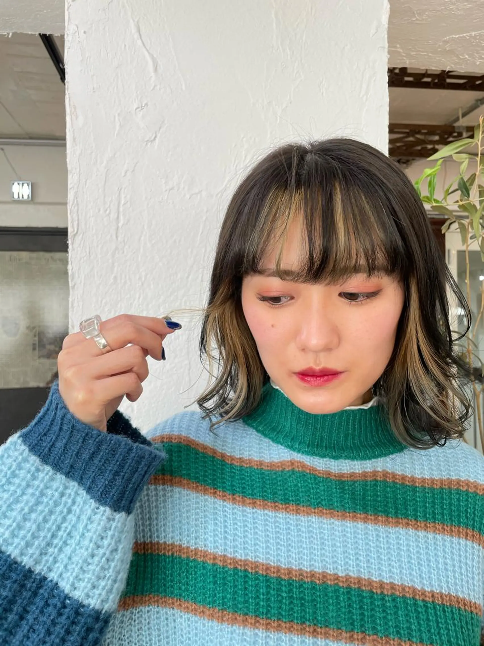 ミディアム 💛ハイトーン💛 りむのヘアスタイル