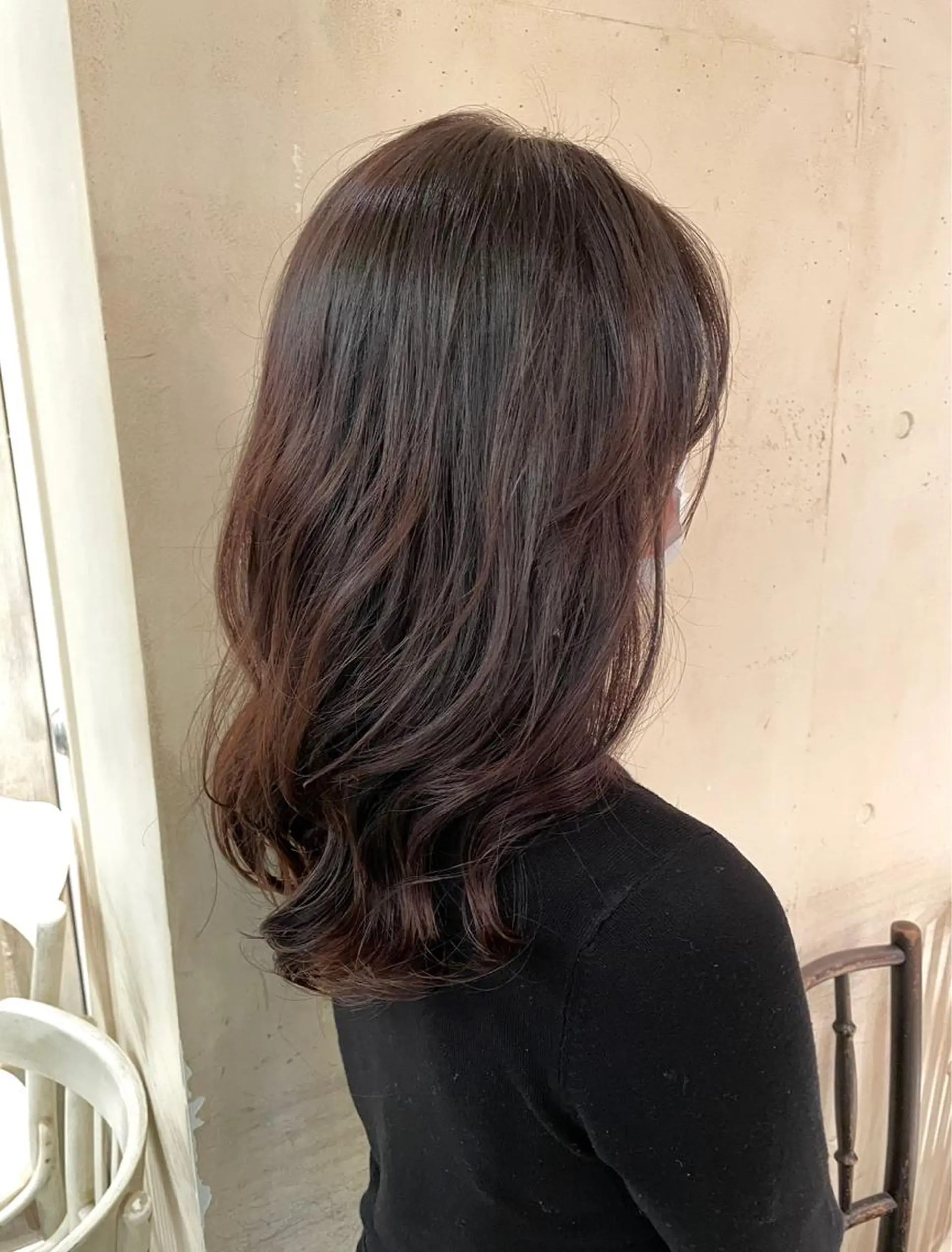 セミロング パーマ セミロングパーマ 髪質改善 韓国風ヘア レイヤーカット トリートメント 銀座No.1髪質改善 縮毛矯正/本木のヘアスタイル