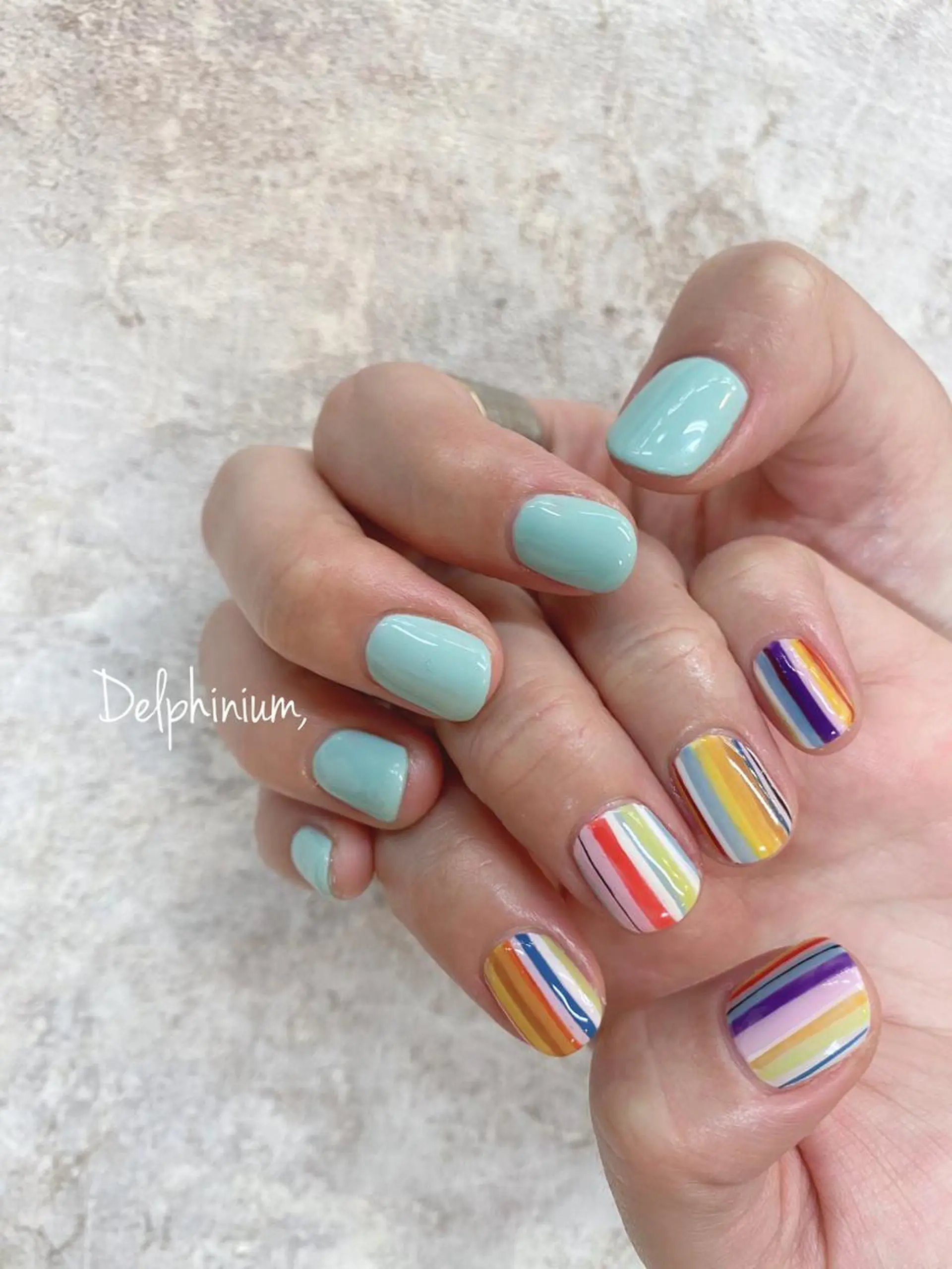 ネイル ジェルネイル パラジェル ハンドネイル 岡本 友恵のネイルデザイン