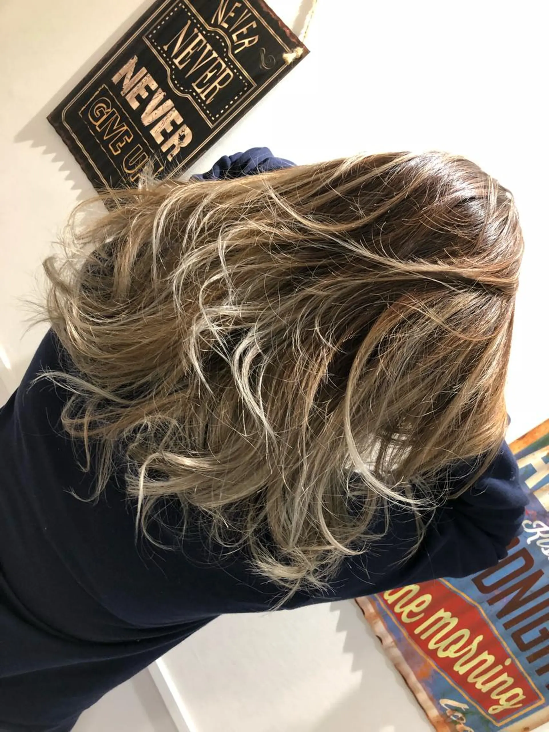 セミロング セミロングパーマ ハイライト ノアヘアデザイン町田店所属・ショートヘア特化 mayaのヘアスタイル