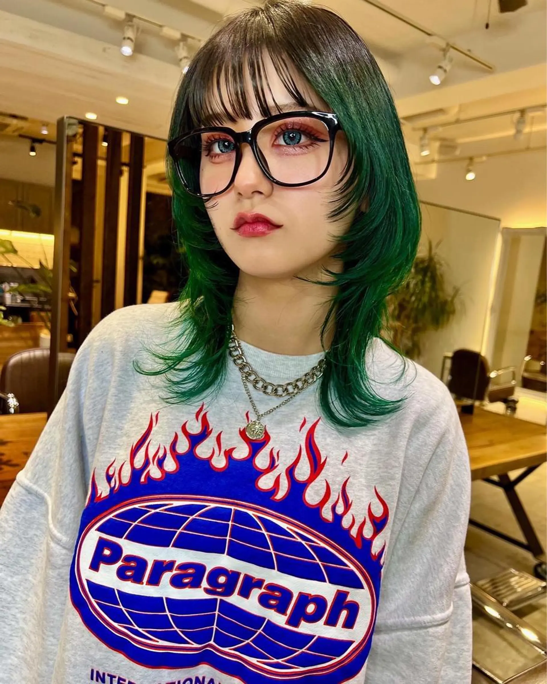 ミディアム 【ロングウルフカット 姫カット】伊藤裕哉のヘアスタイル