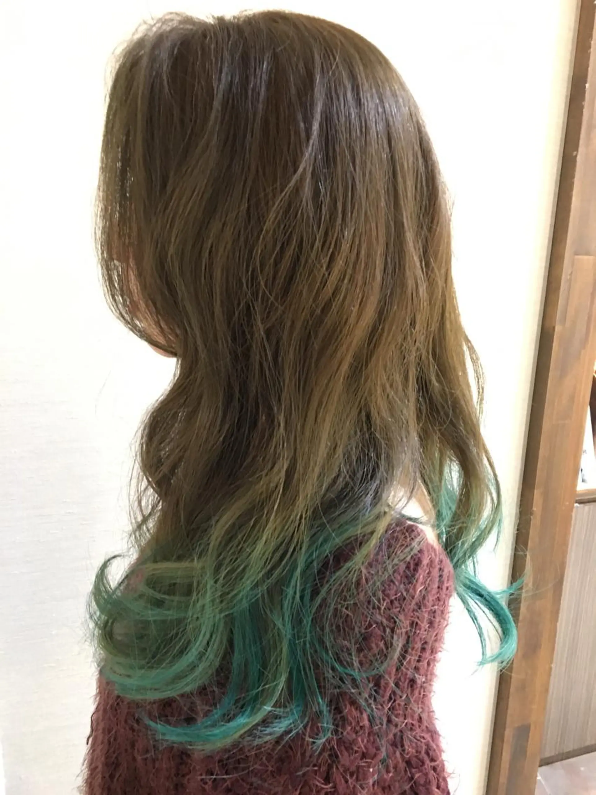 ロング ブリーチなしダブル/ レイヤーカット 小棹のヘアスタイル