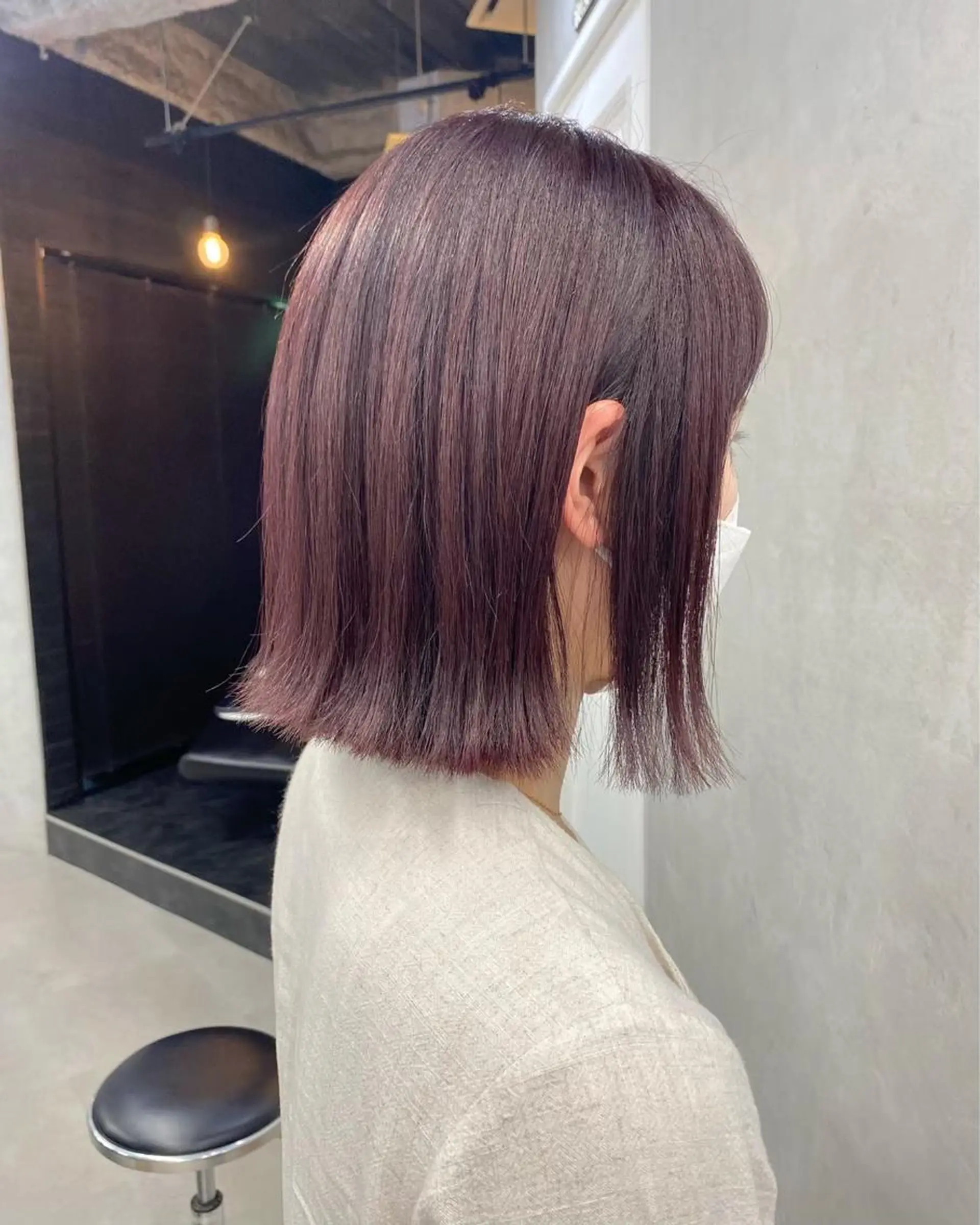 カラー グレージュ ラベンダーカラー ラベンダーグレージュ ラベンダーグレー ブリーチダブルカラー 【koide】のヘアスタイル