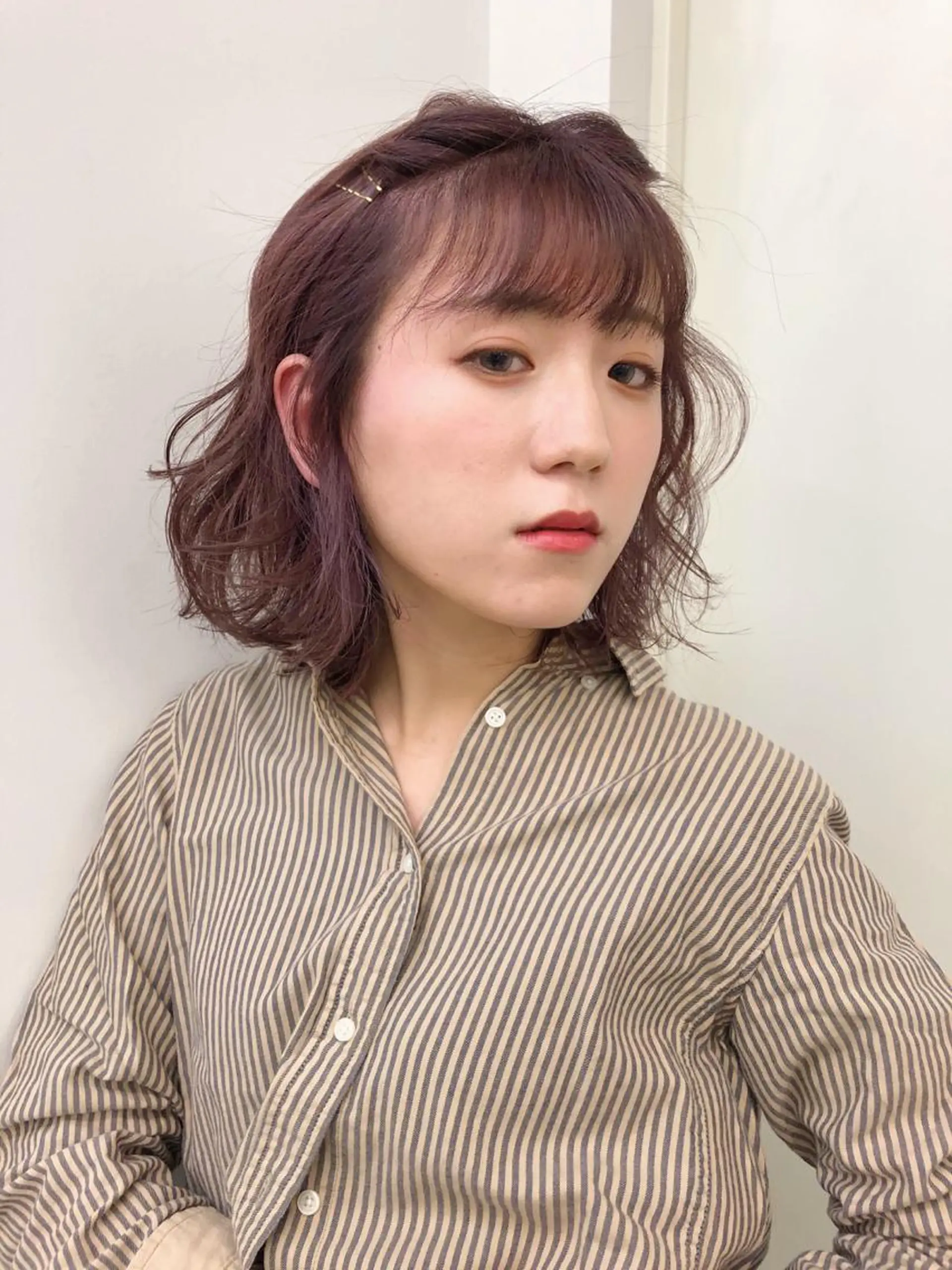 ミディアム カラー 安藤 佑衣のヘアスタイル