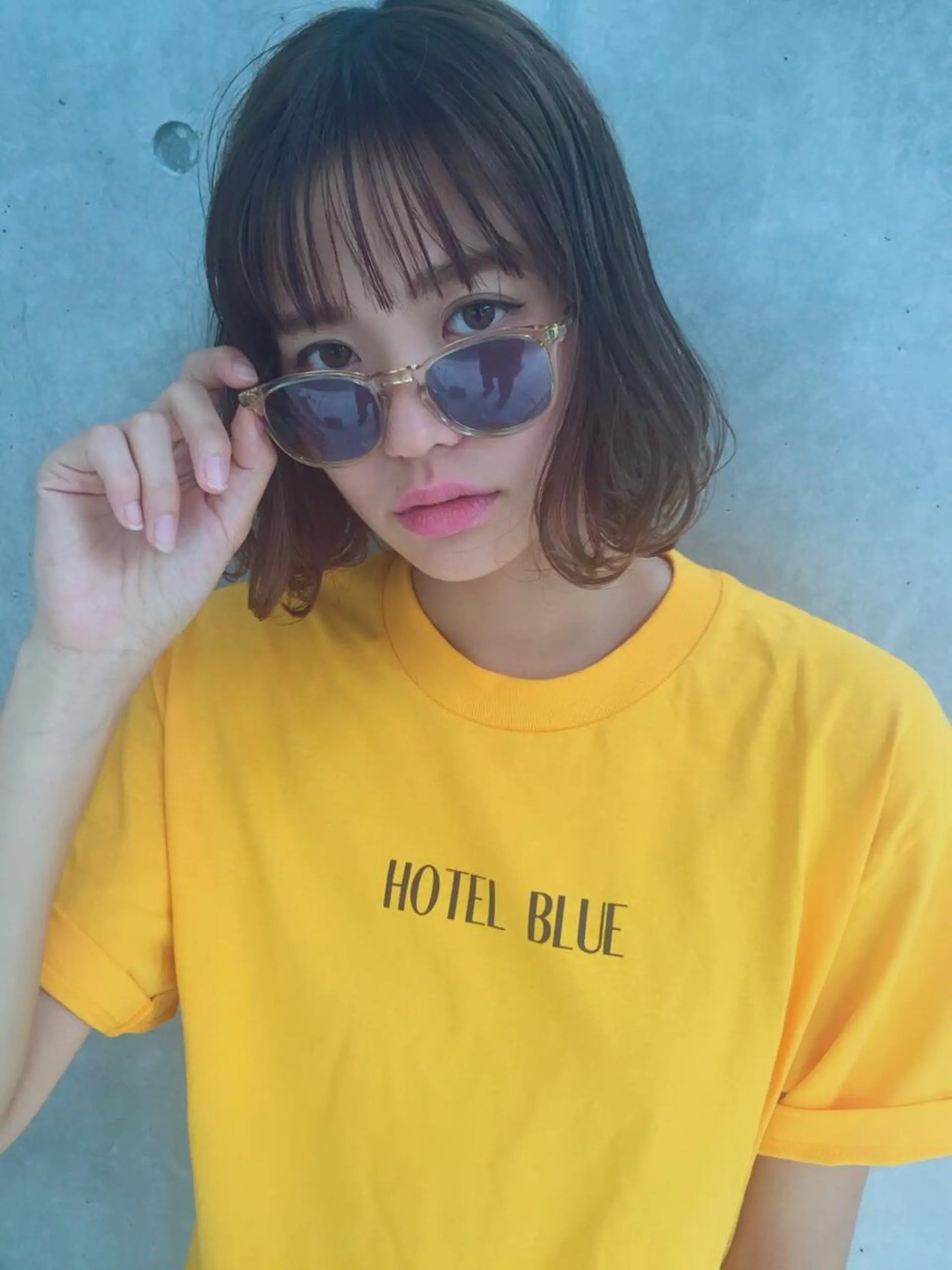 ショート ミディアム ボブ 外ハネヘア HOODS hair salon所属・透明感カラー🌿ボブ ✨飛田　ケイのヘアスタイル