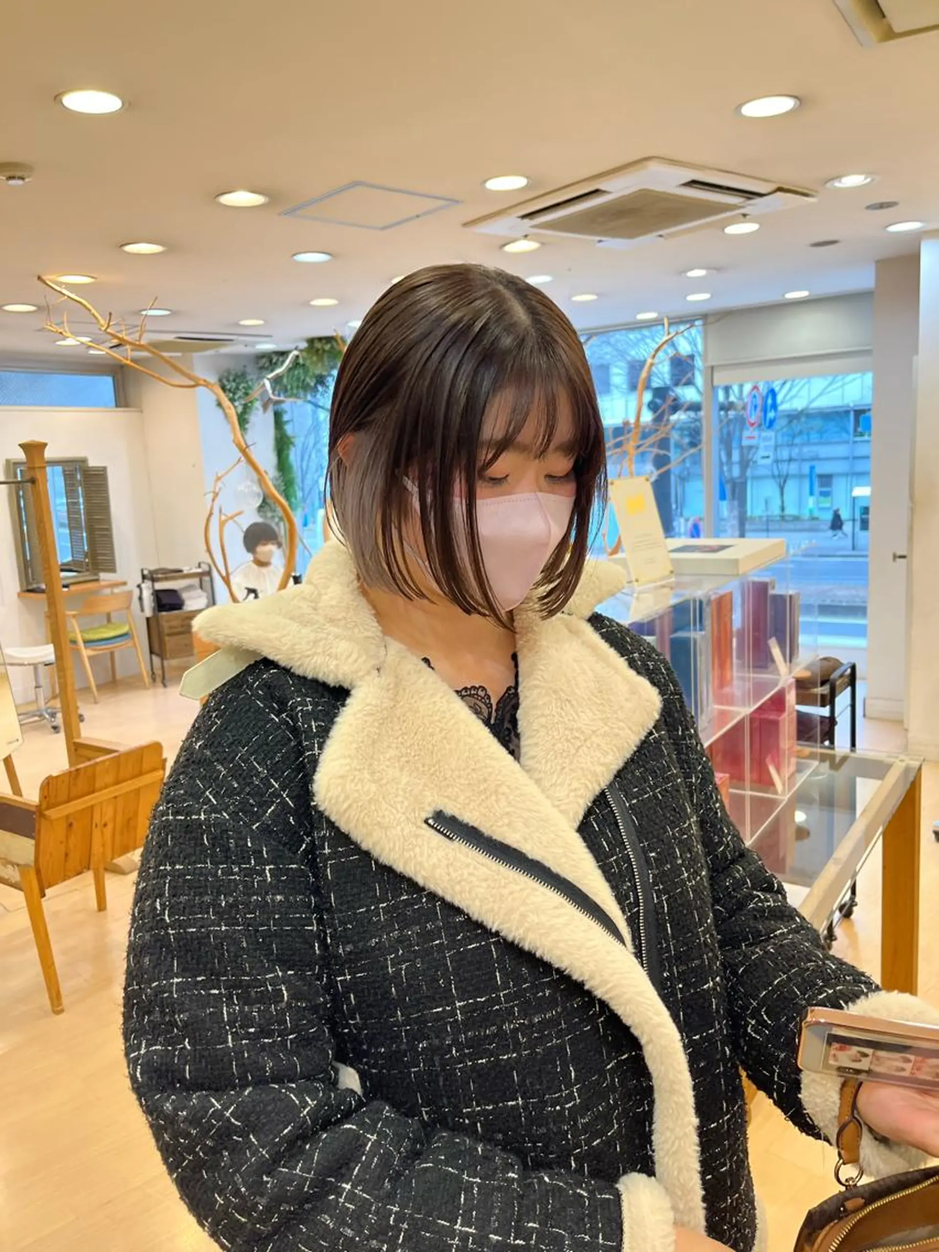 ショート カラー ブリーチ インナーカラー ネイビーカラー ボブ 💠つたふうか/ 韓国/メンズヘア💠のヘアスタイル