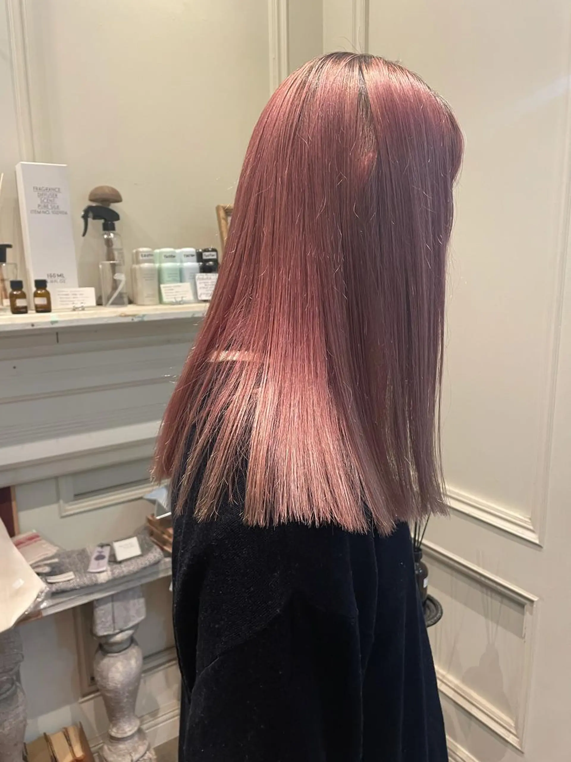 セミロング カラー classic 新横浜所属・大人girly🛋️ 🤍yukakoのヘアスタイル