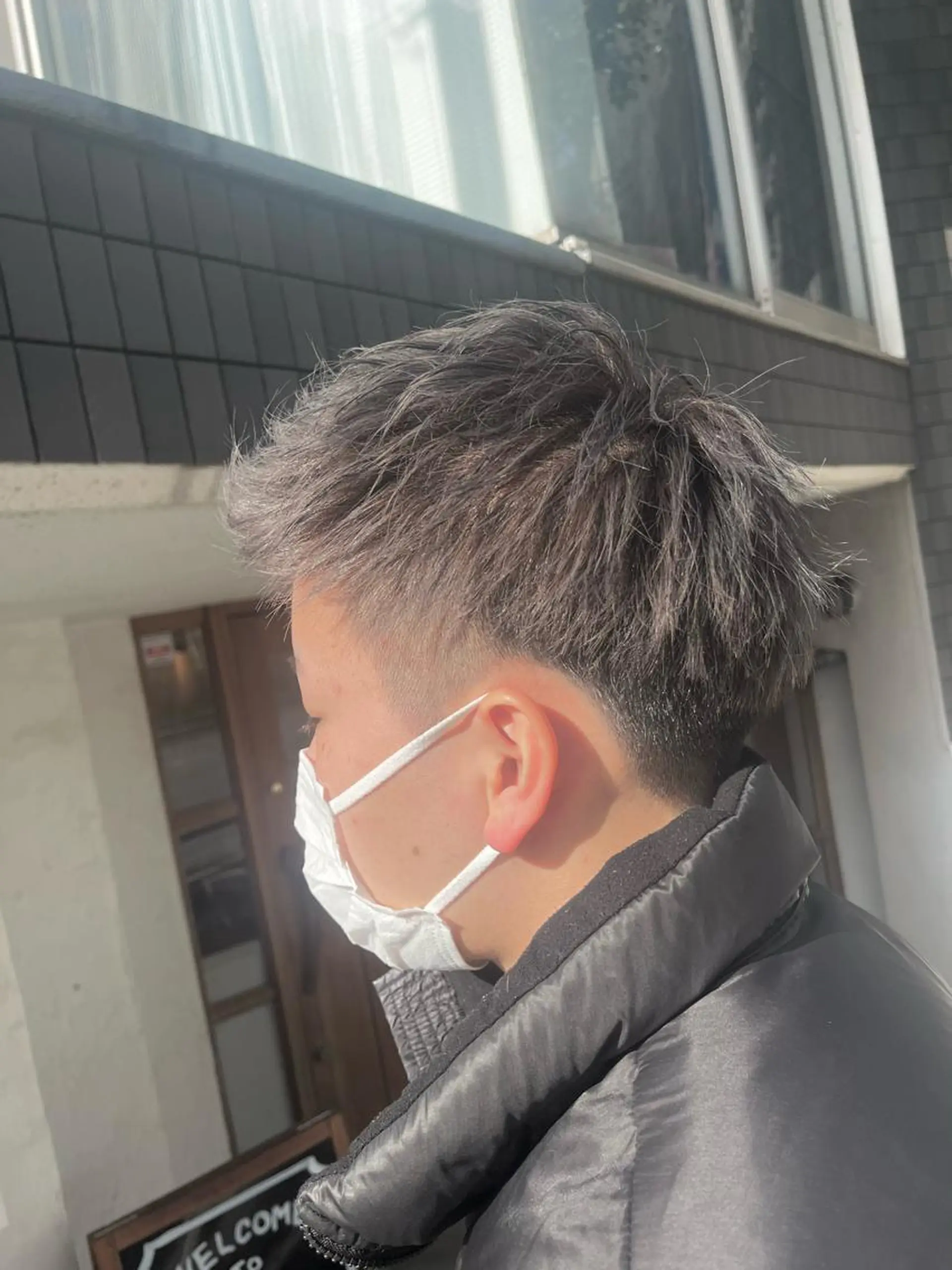 カラー メンズ アッシュ カット ヘアカラー FUJINO RYOのヘアスタイル