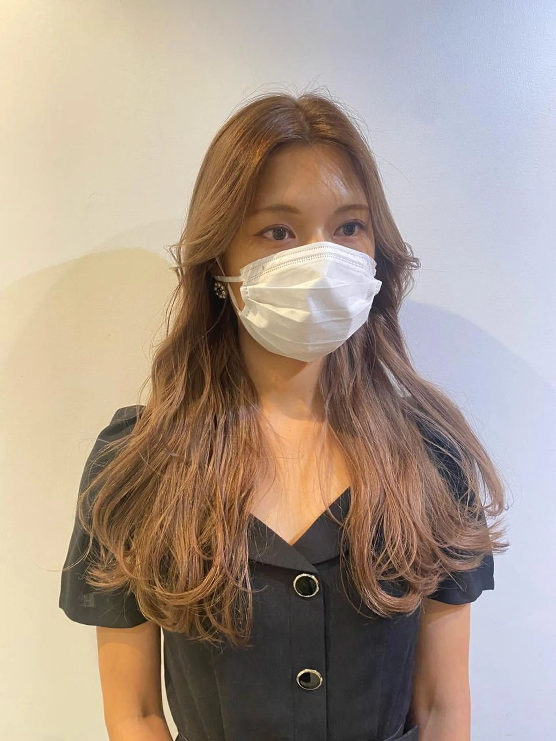 ロング カラー ブリーチ 透明感カラー 韓国風ヘア LATTE  渋谷所属・♡レイヤーカット れお♡のヘアスタイル