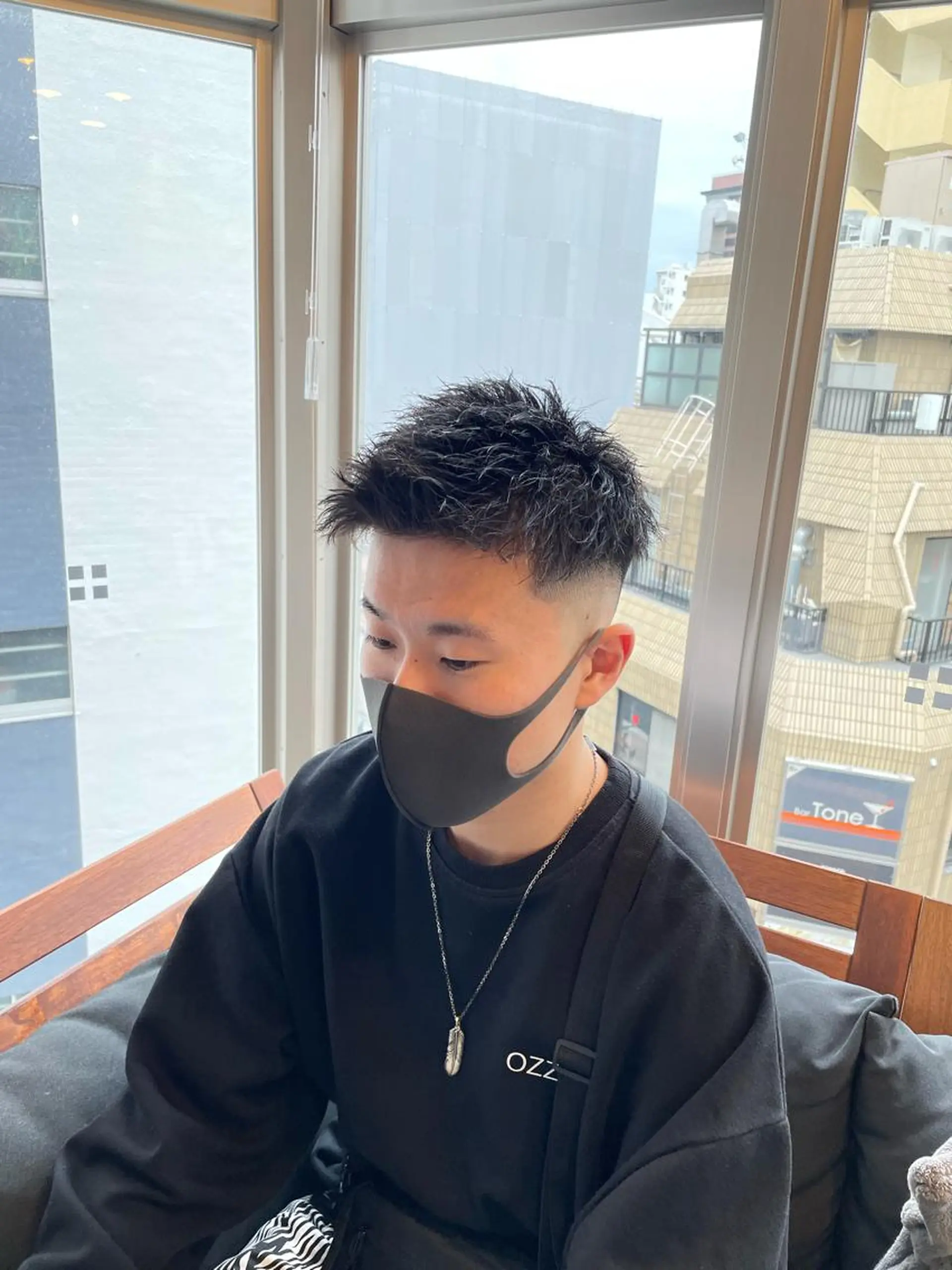 ショート パーマ メンズ カット パーマ 【men's Lapis横浜】海人のヘアスタイル