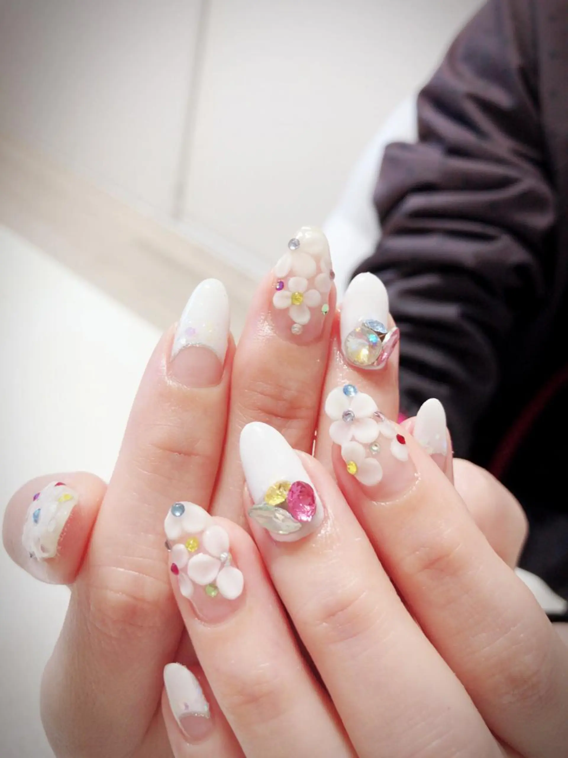 ネイル フラワーネイル フレンチネイル ハンドネイル * haruのネイルデザイン