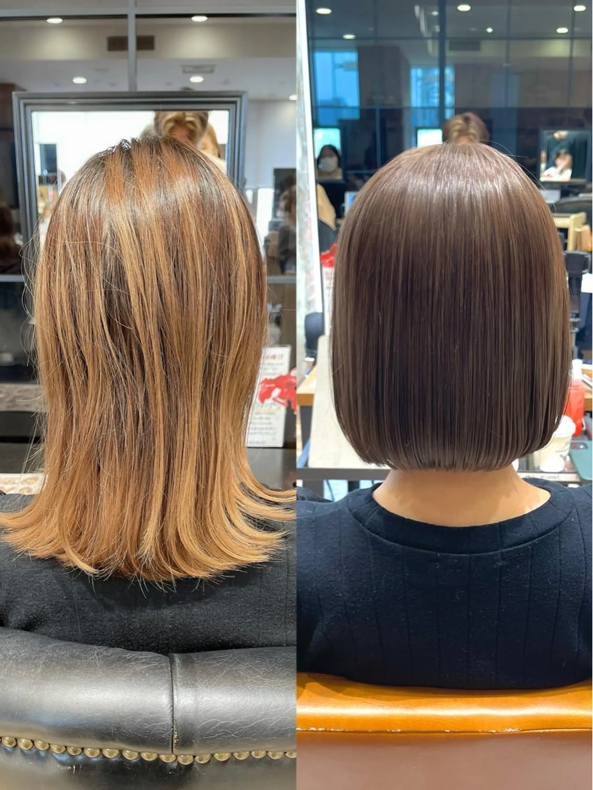 ミディアム カラー パーマ ヘアアレンジ イルミナカラー 髪質改善 トリートメント ストレートパーマ 日本一の小顔カット/ ボブ/顔周り/韓国のヘアスタイル