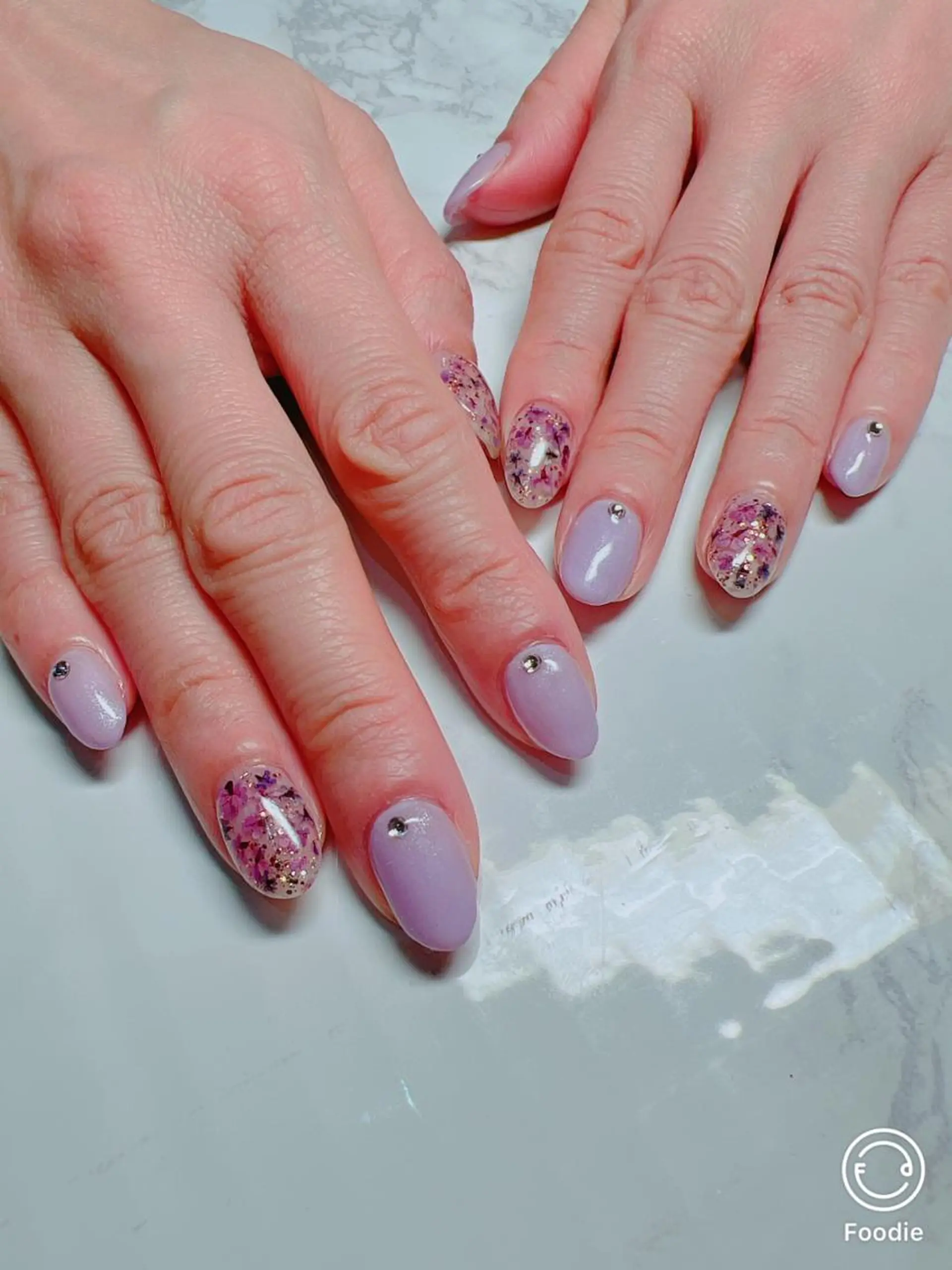 ネイル フラワーネイル 春ネイル ハンドネイル たきぐち みちこのネイルデザイン