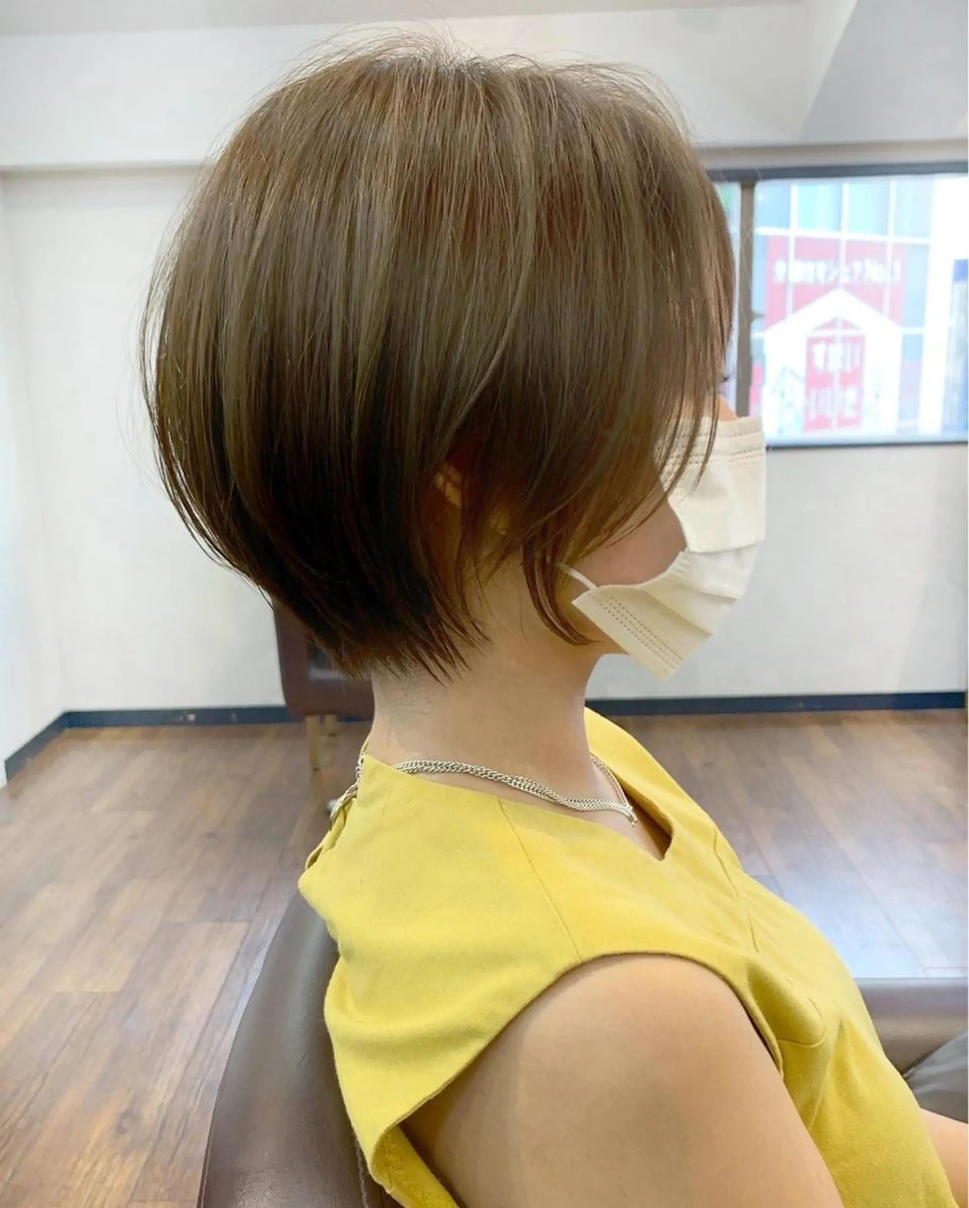 ショート カラー 縮毛矯正/ショート/ レイヤー/畑中正敏のヘアスタイル