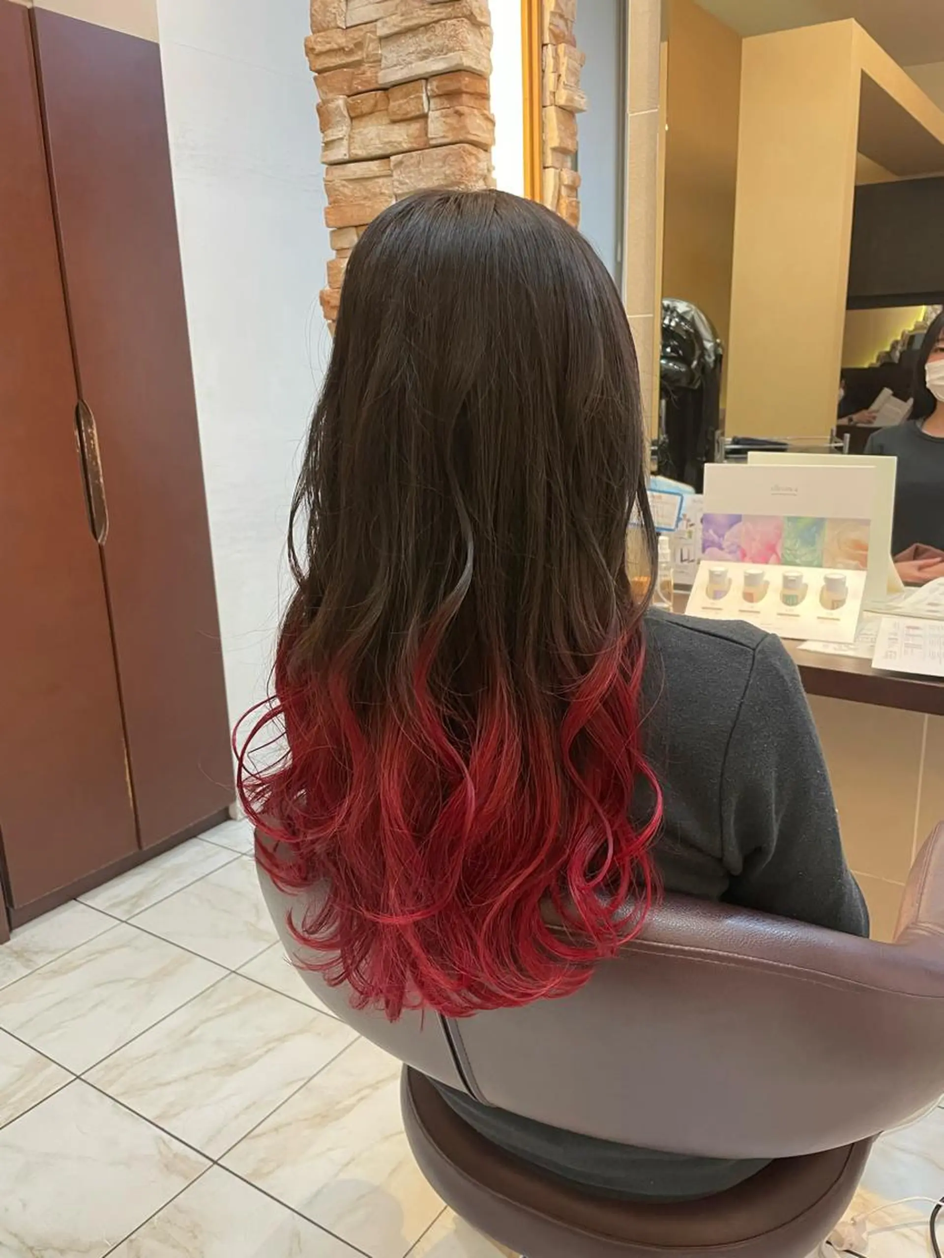 ロング カラー パーマ ヘアアレンジ メンズ キッズ 木下 修兵のヘアスタイル