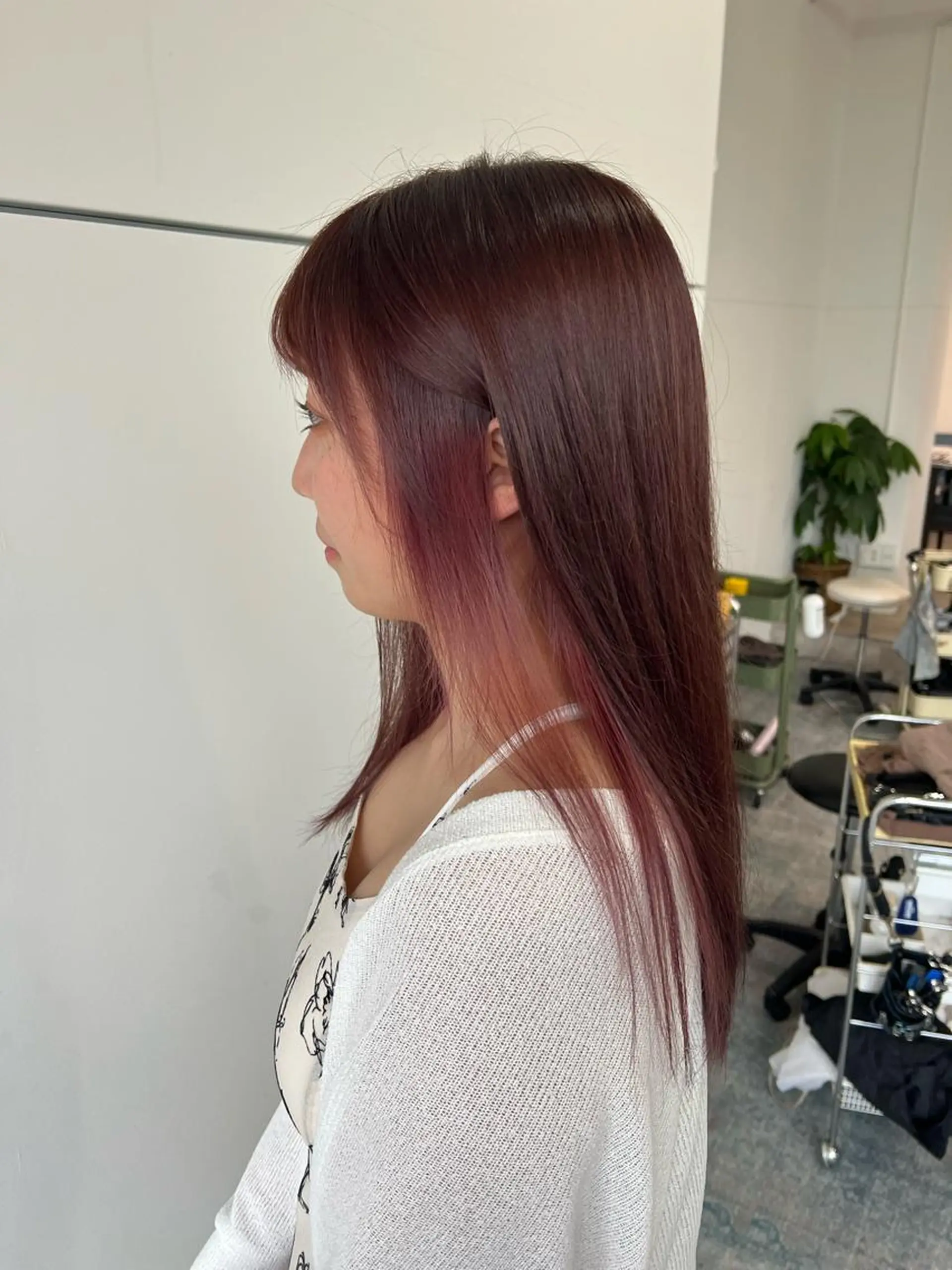 セミロング カラー 🌈re-room EIKI🇰🇷のヘアスタイル